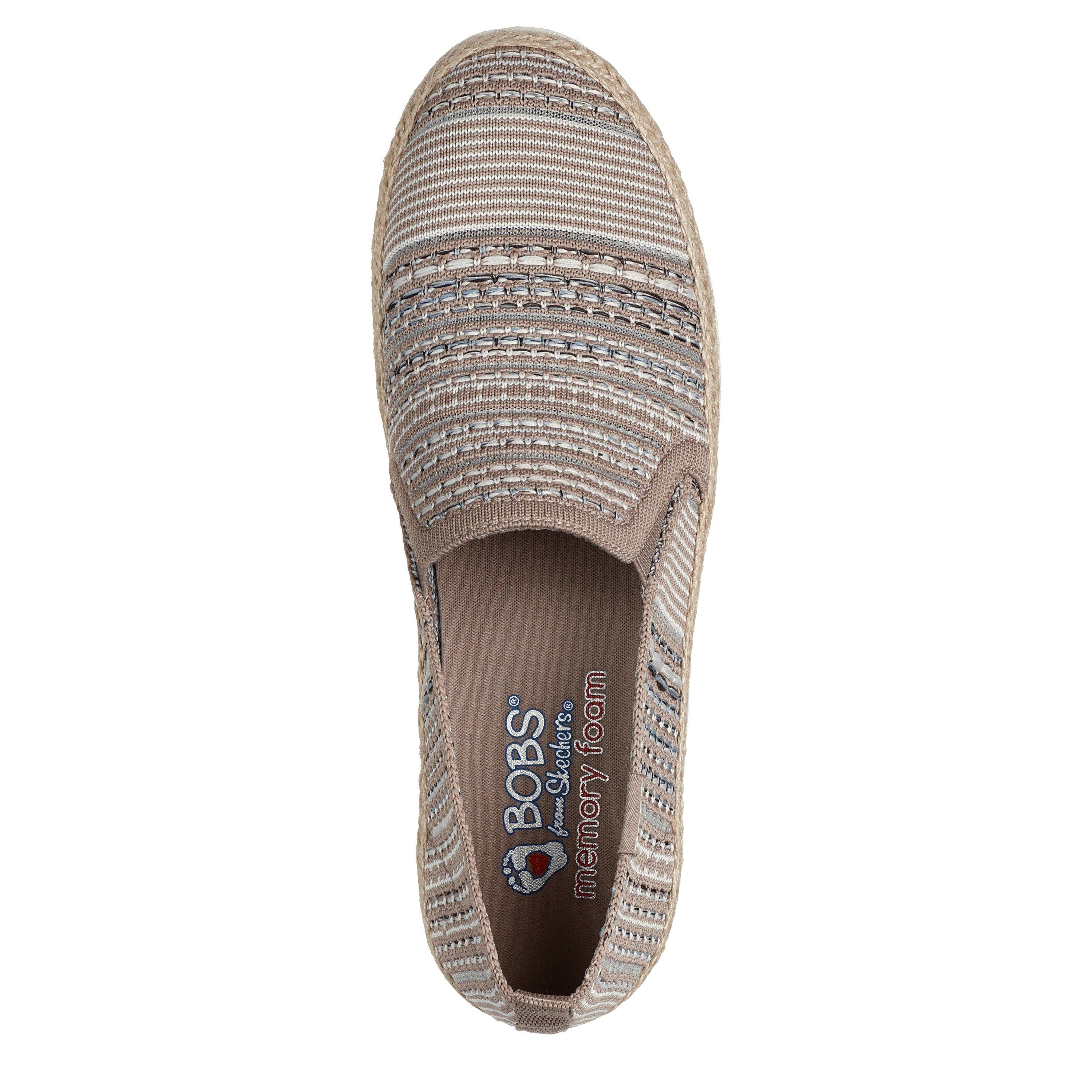 Multi - Skechers - Engineered Woven Twin Gore Slip On Espadrilles Womens - 5