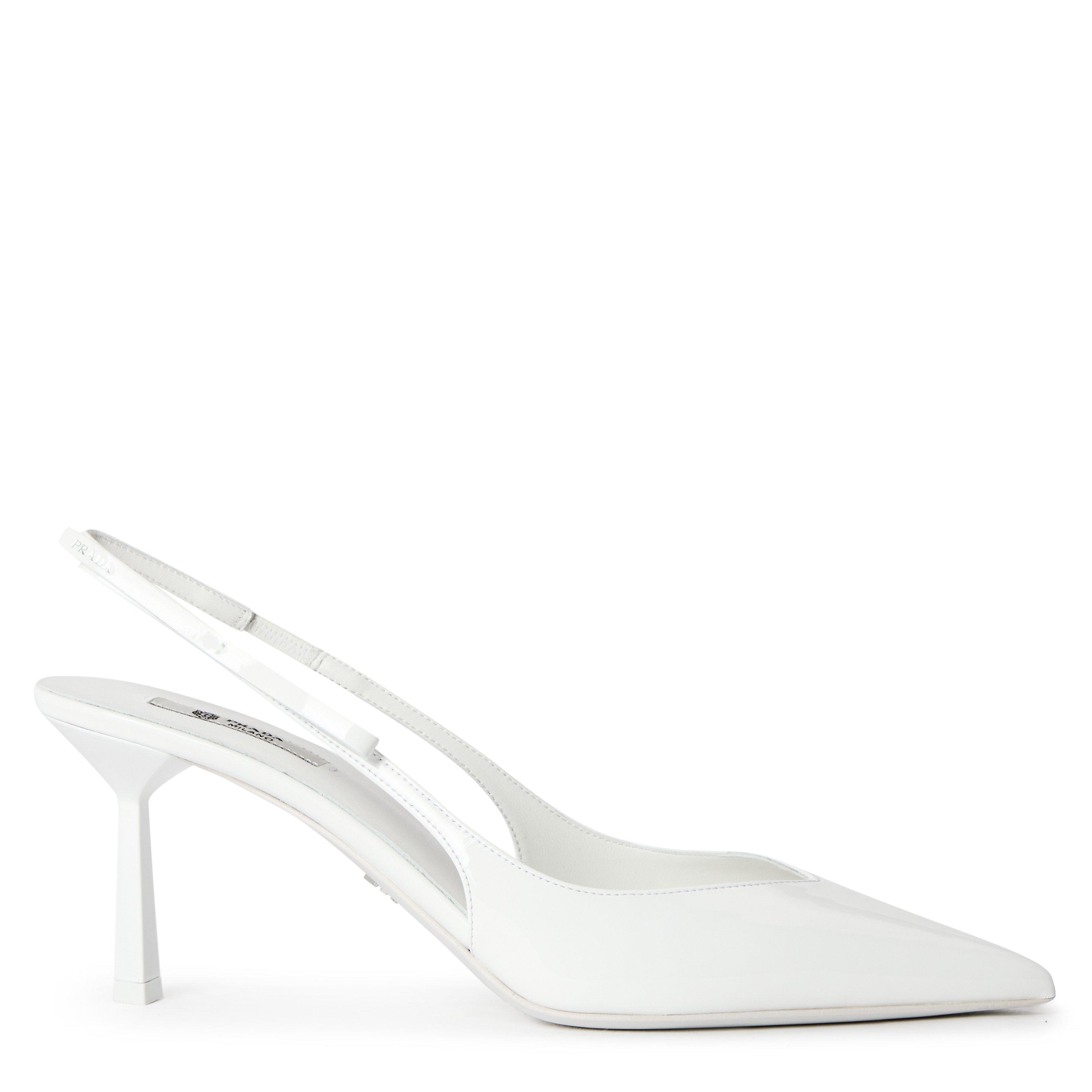 White - Prada - Women's Slingbacks - 1