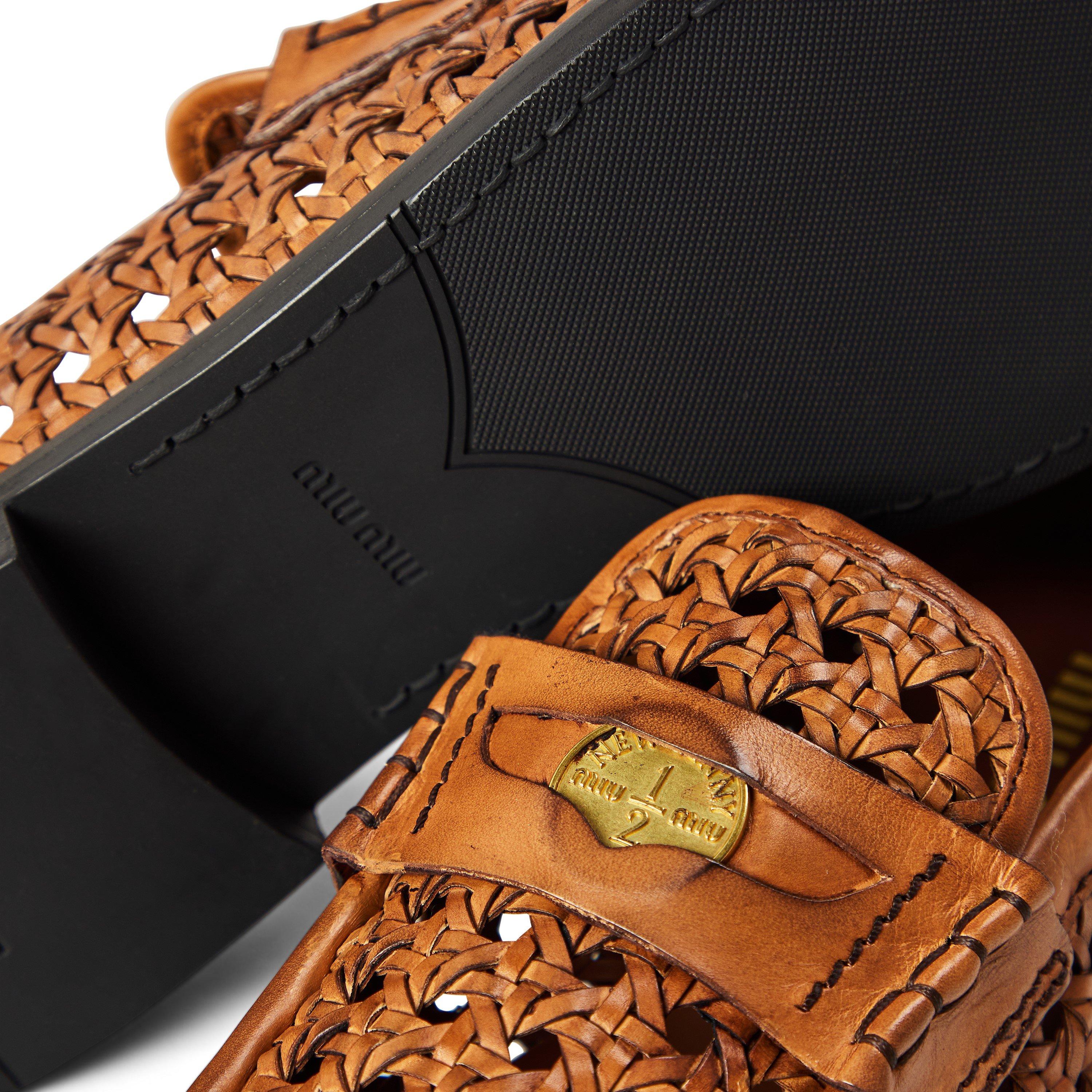 Cognac - Miu Miu - Women's Loafers - 3