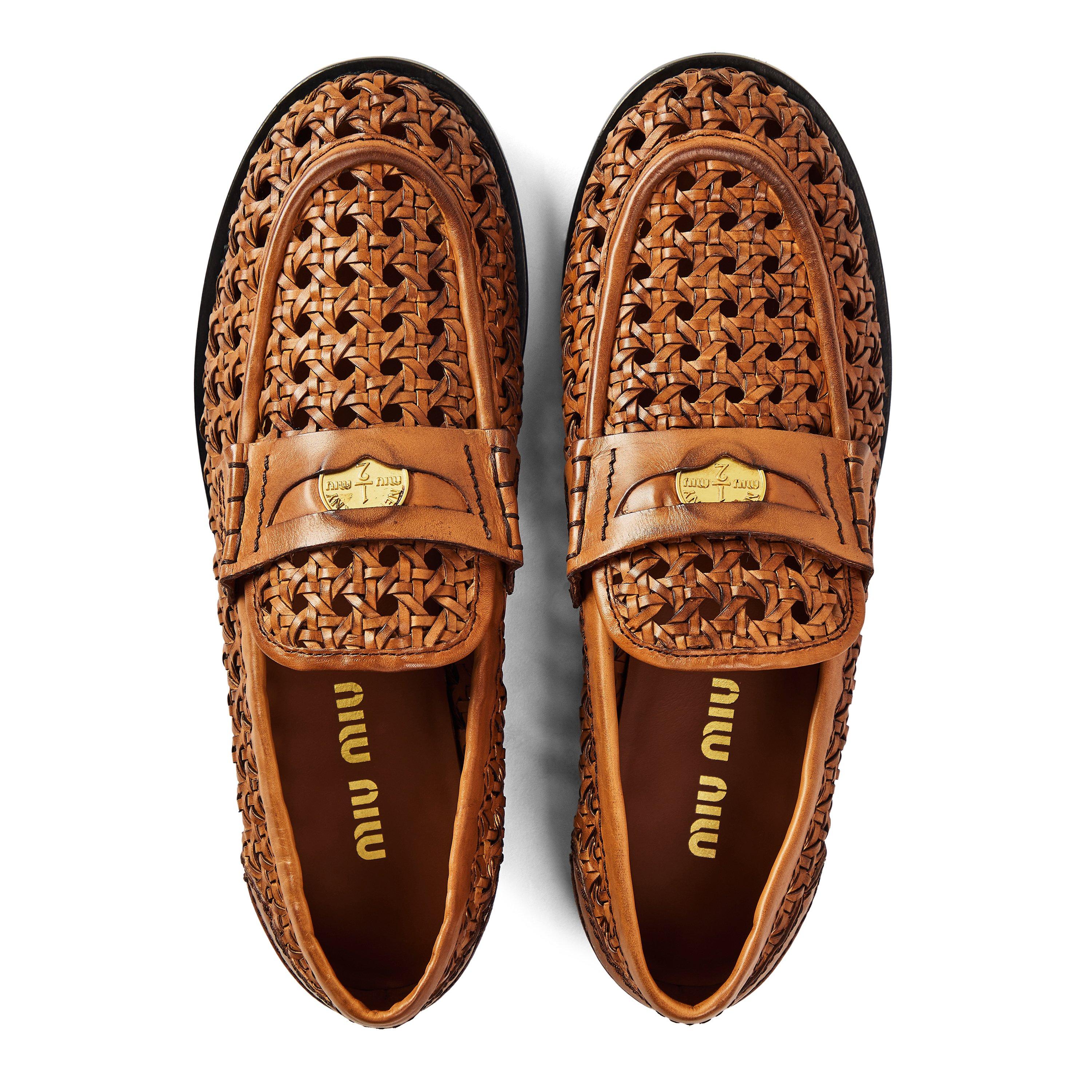 Cognac - Miu Miu - Women's Loafers - 4