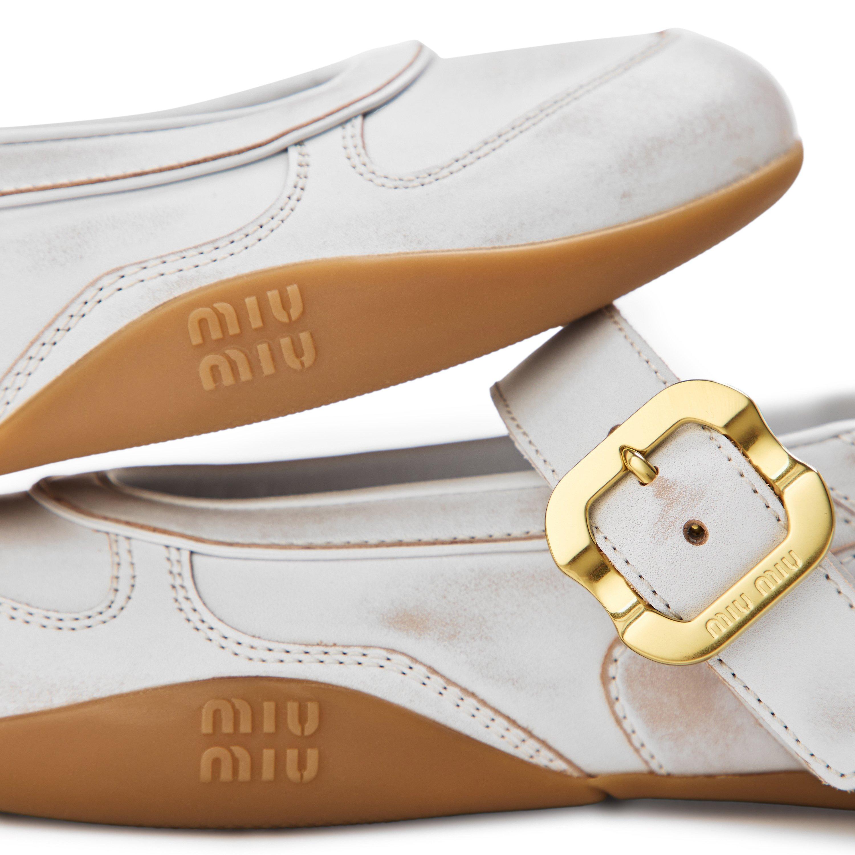 White - Miu Miu - Women's Ballet Pumps - 4