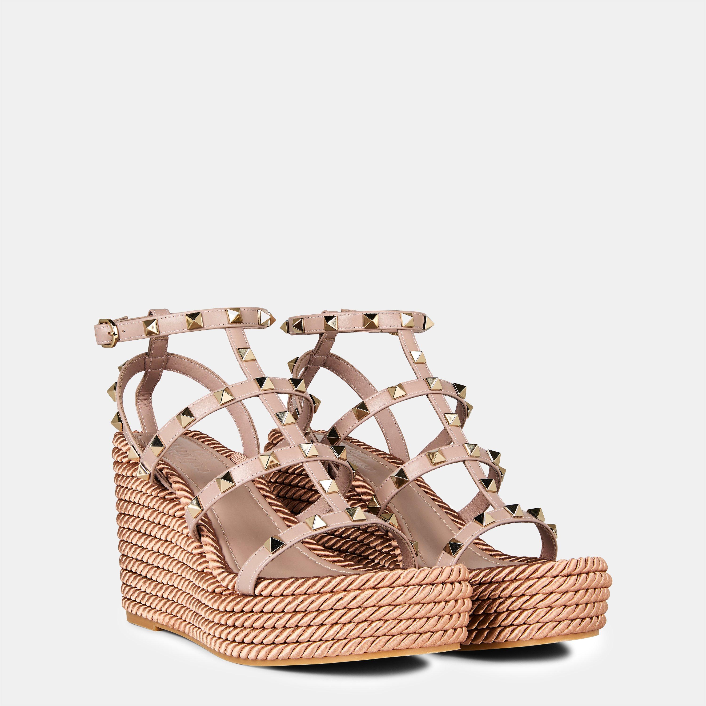 Poudre - Valentino Garavani - Rockstud 95mm Wedges - 3