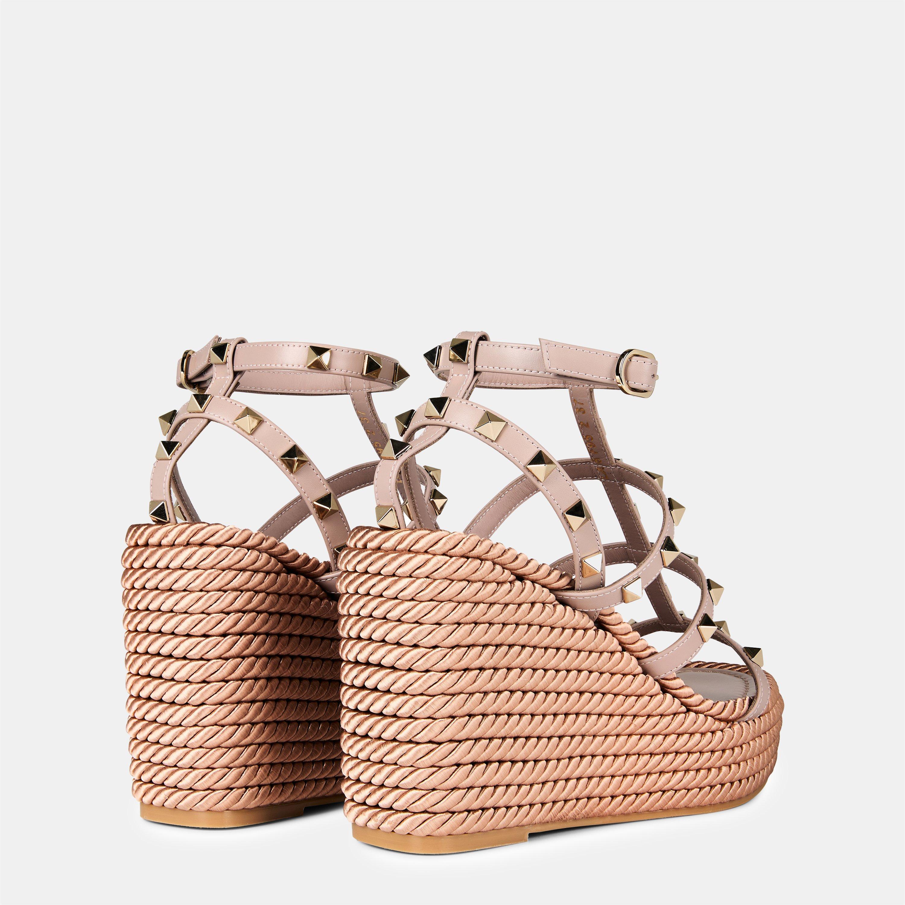 Poudre - Valentino Garavani - Rockstud 95mm Wedges - 4