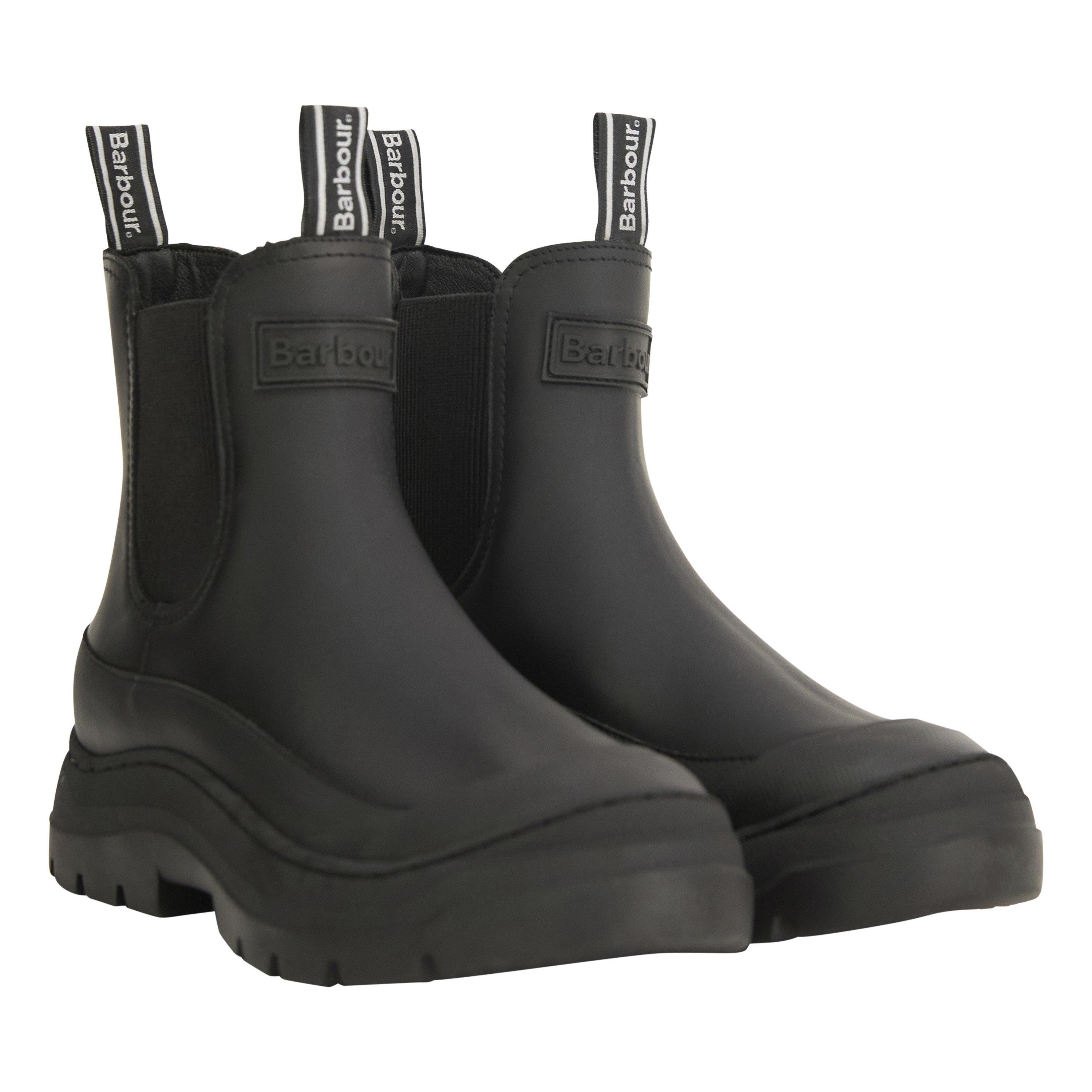 Black - Barbour - Women's Harriety Chunky Heel Chelsea Boots - 4