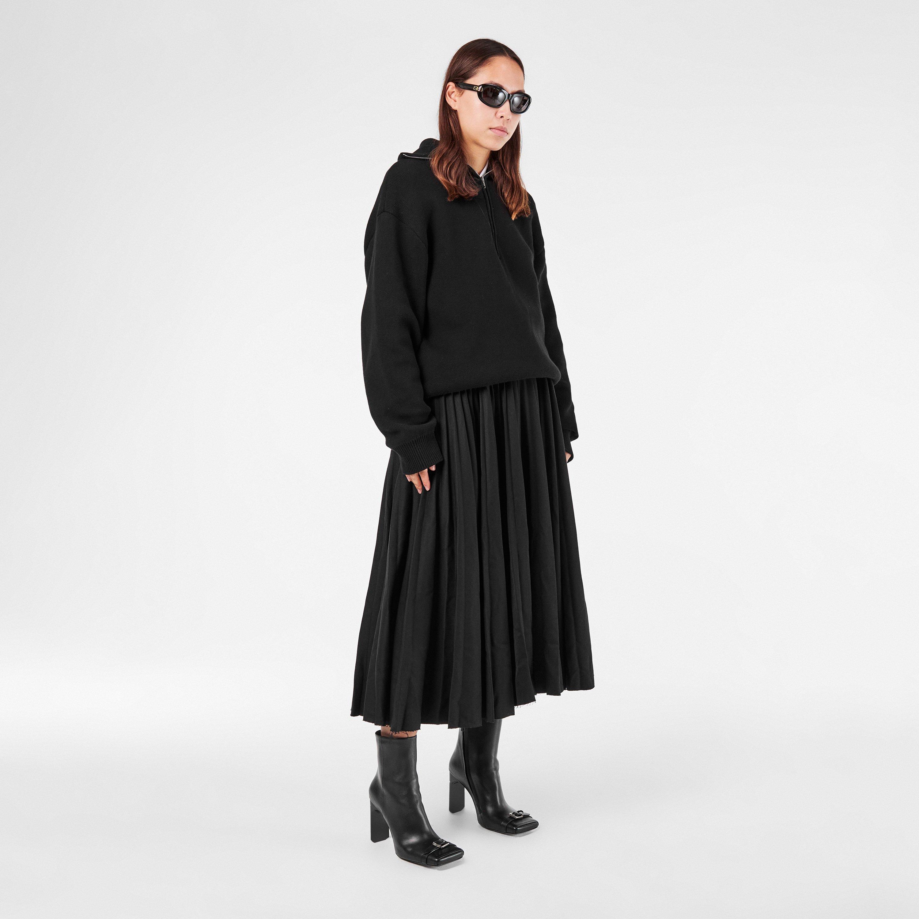 Black/Silver - Balenciaga - Women's Contemporary Heeled Ankle Boots - 6