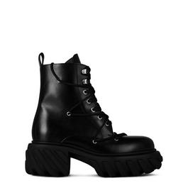 Off White Tractor Motor Lace Boots