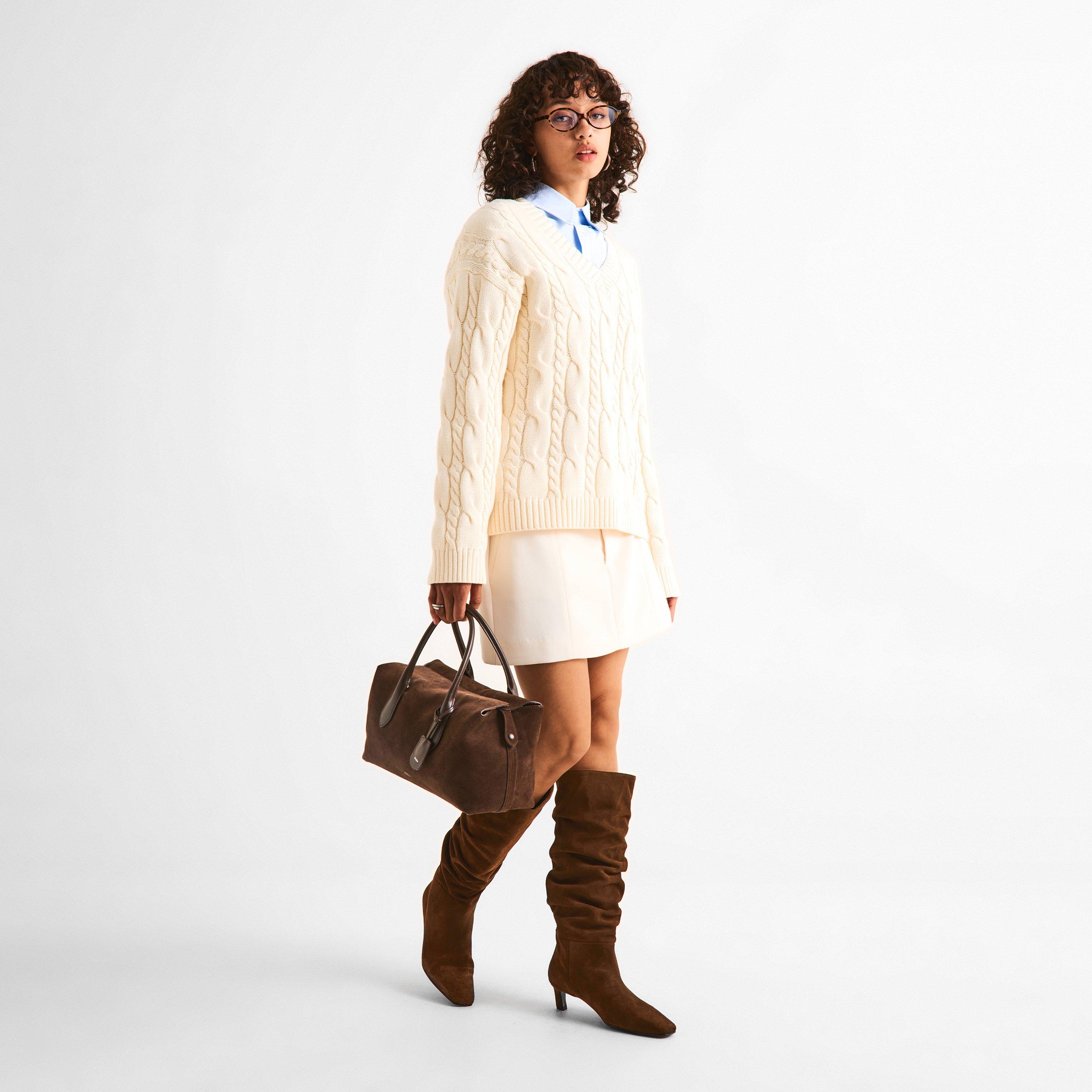 Brown - Alohas - Women's Kalila Sue Knee High Boots - 6