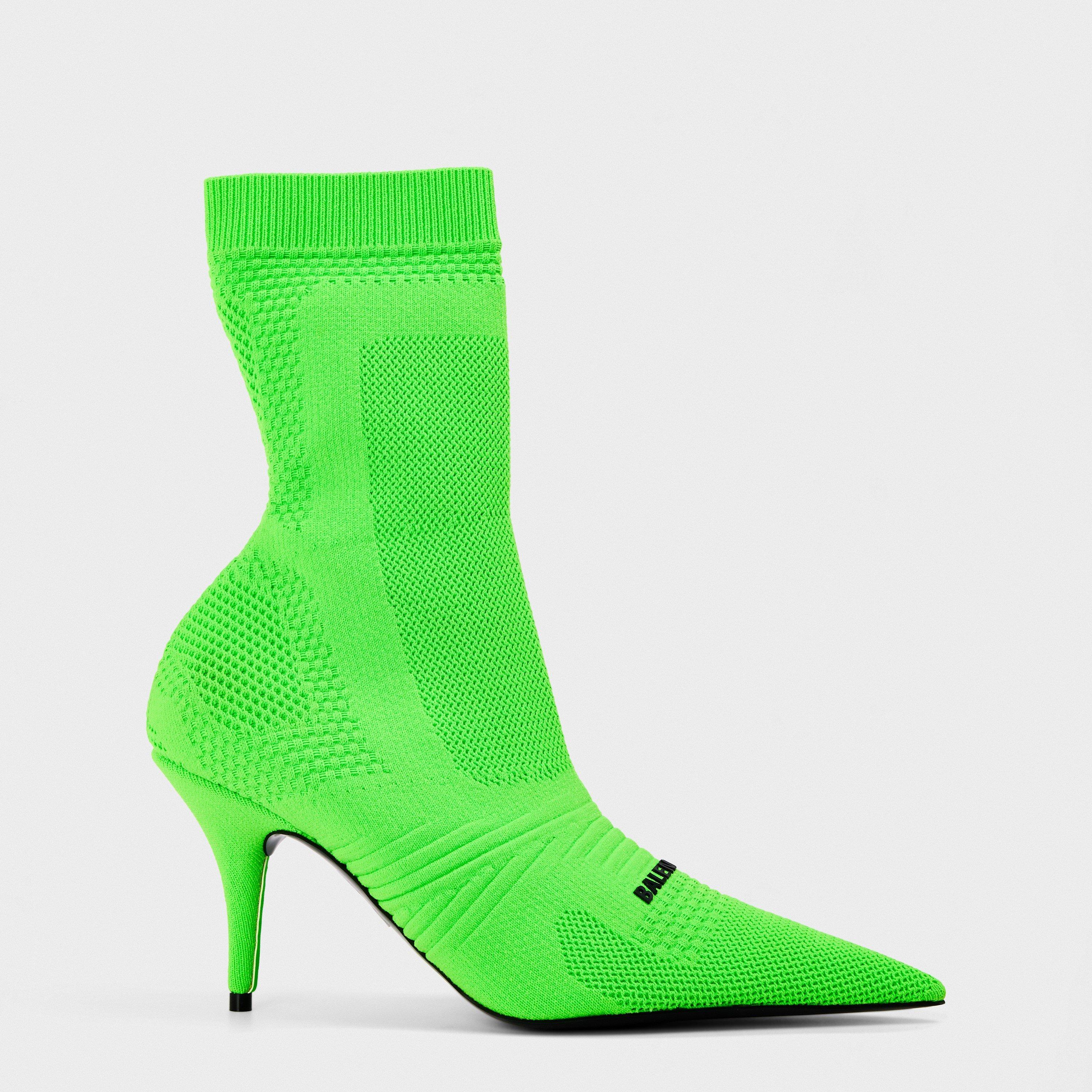 Balenciaga Knife 2.0 80mm Bootie - Fluo Green - Size 4 (37)
