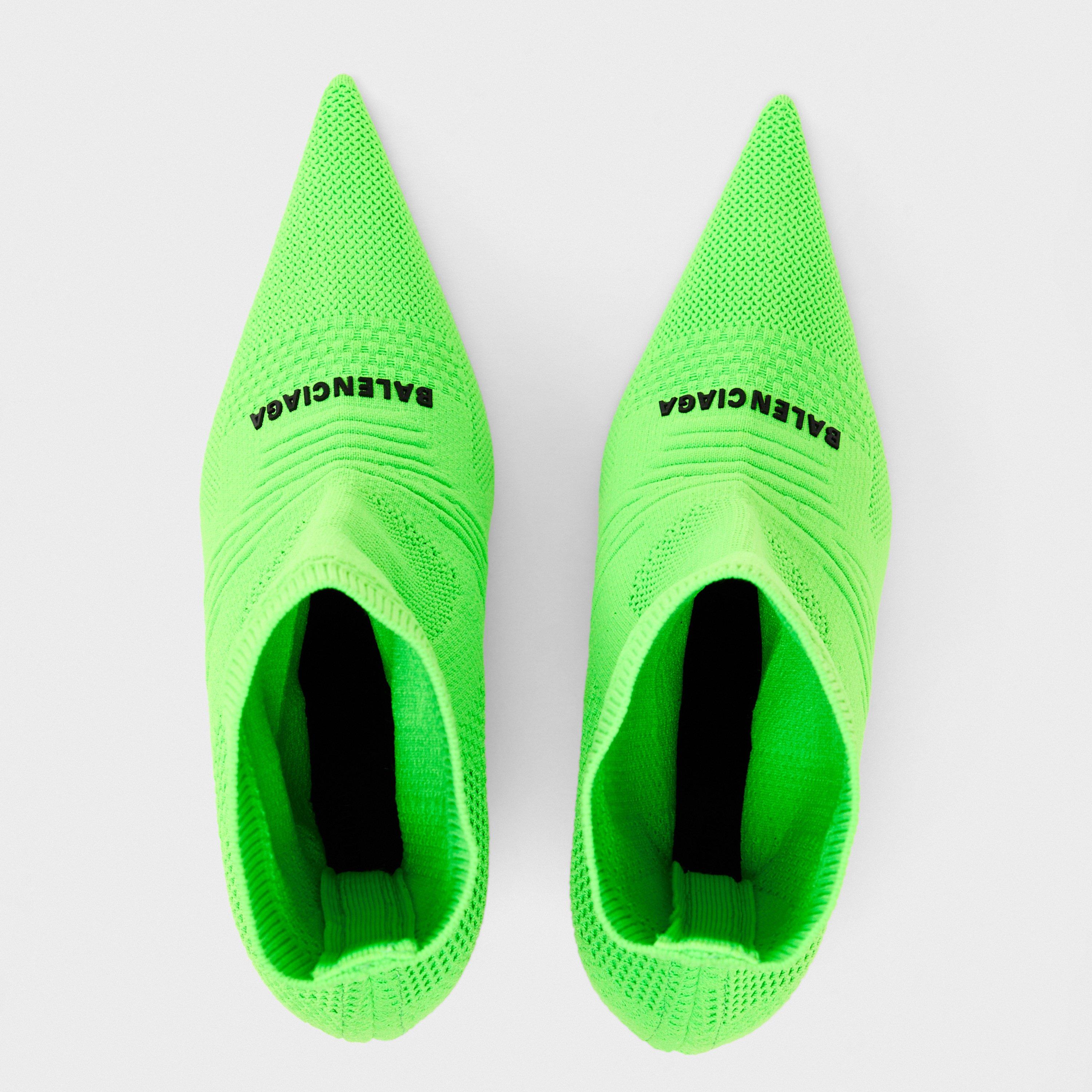 Fluo Green - Balenciaga - Knife 2.0 80mm Bootie - 4