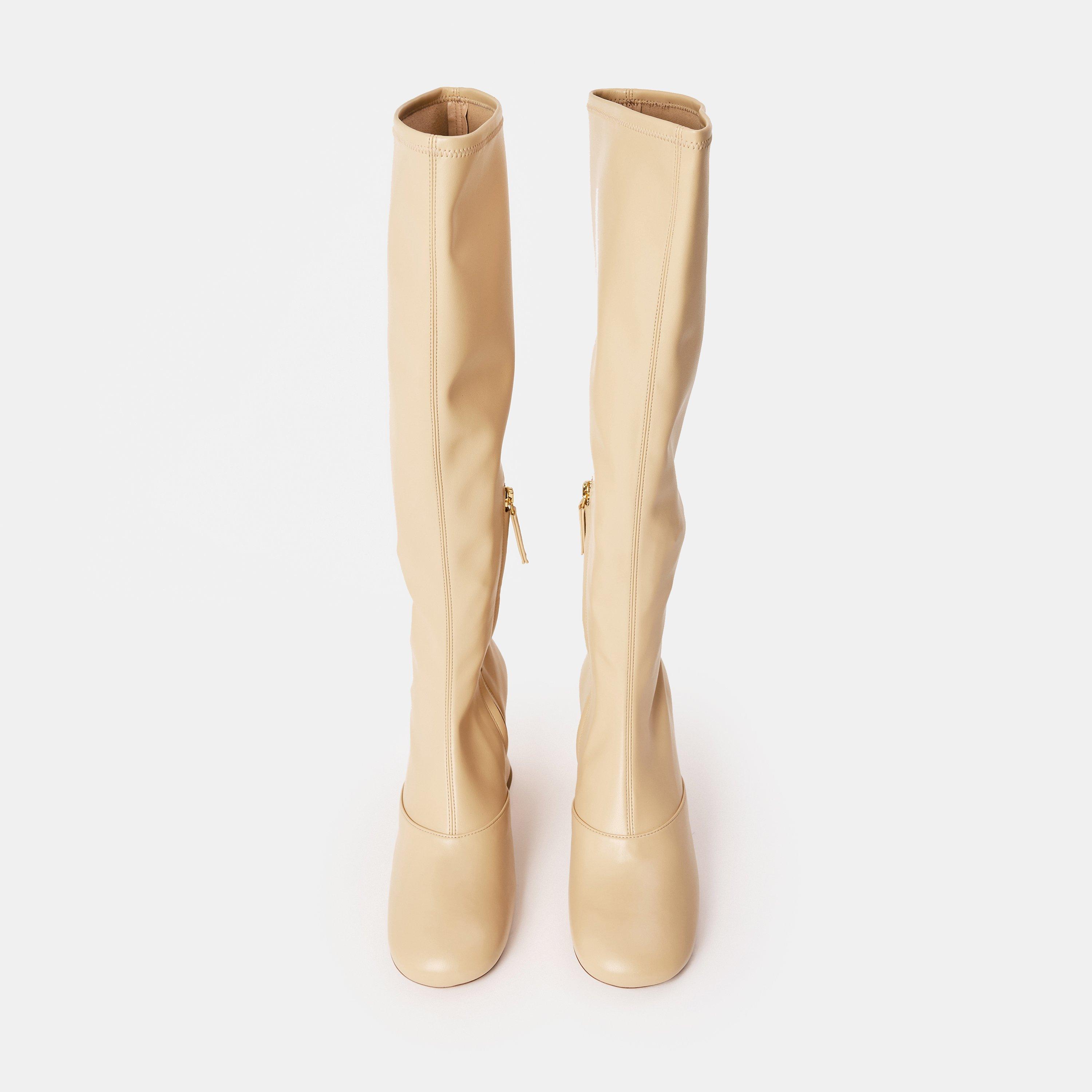 Petal Beige - Chloe - Women's Janis Knee High Boots - 4