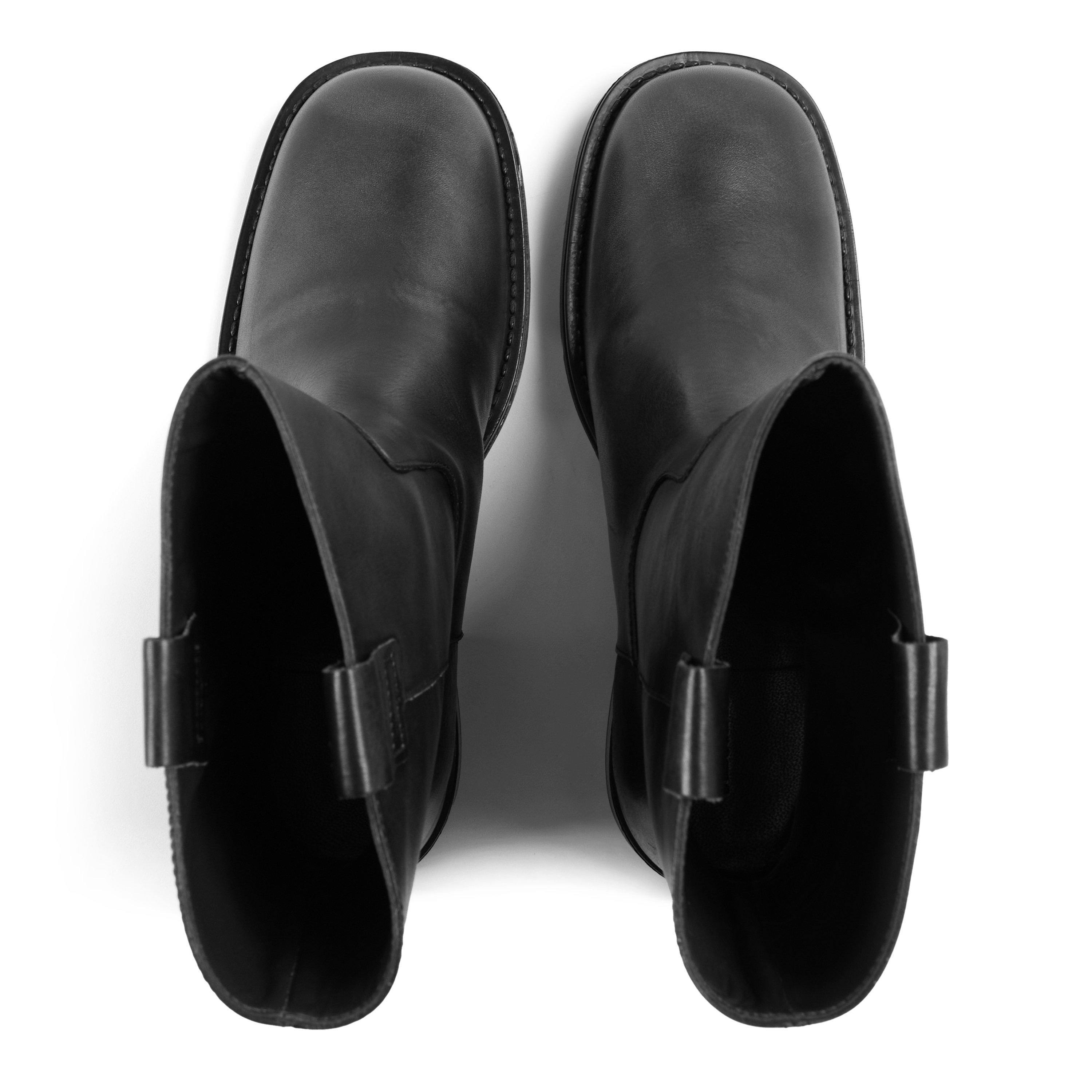 Brushed Black - Alohas - Women's Rajan Boot Ankle Heeled Boots - 4