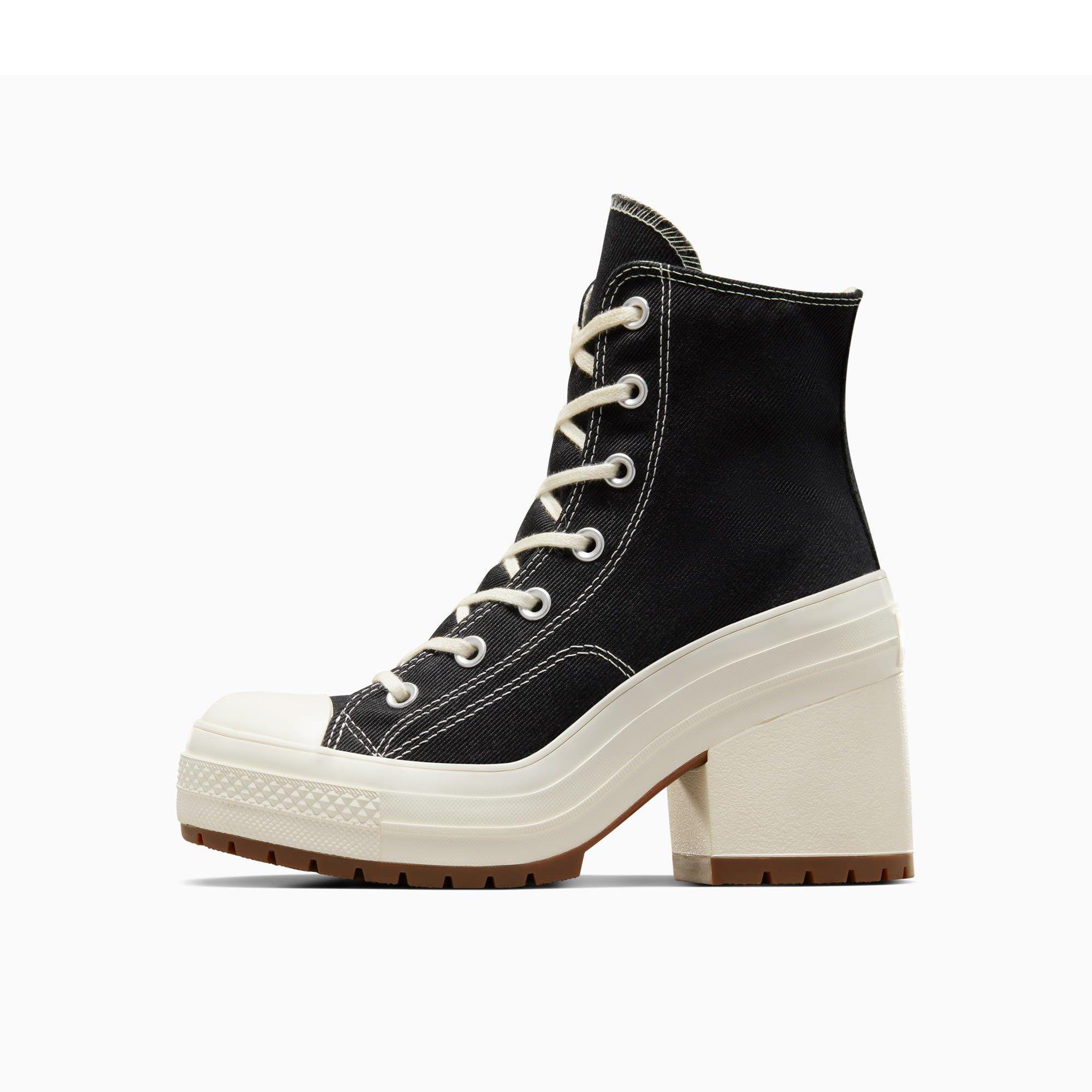 001-Black - Converse - Women's Chuck 70 Uplift Ankle Heeled Boots - 2