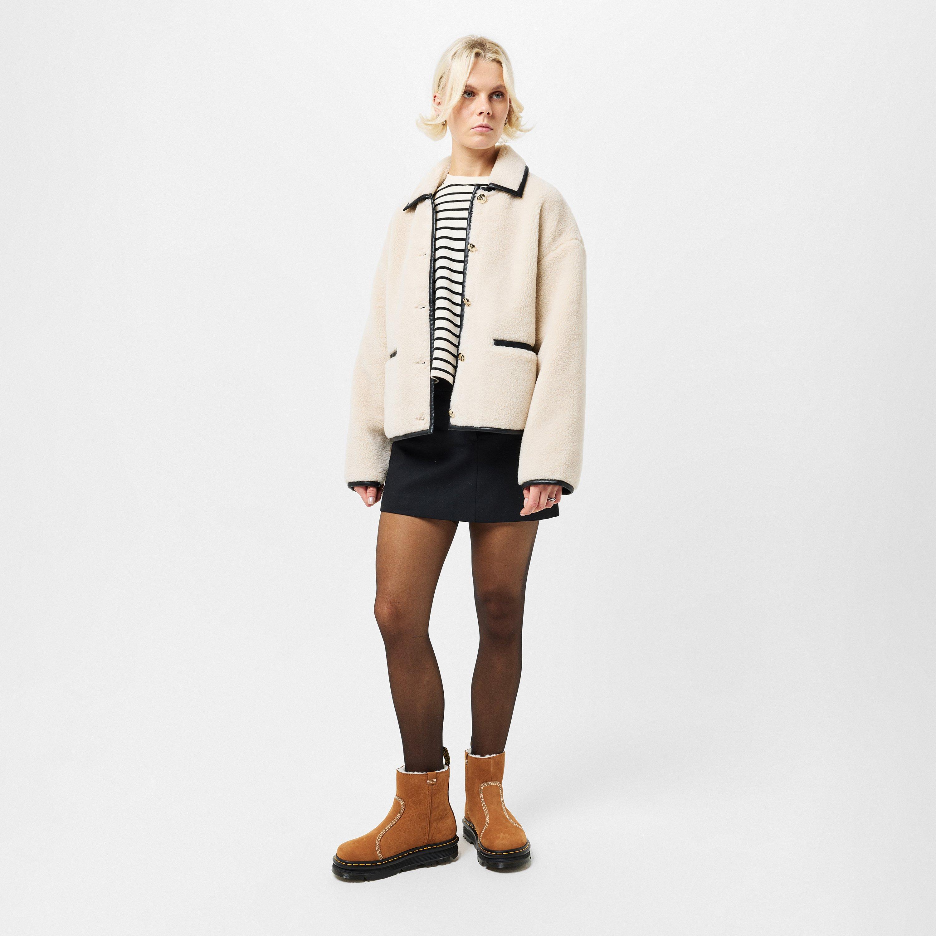 Brown Nubuck - Dr Martens - ZebZag Rigger Slip On Boots - 6