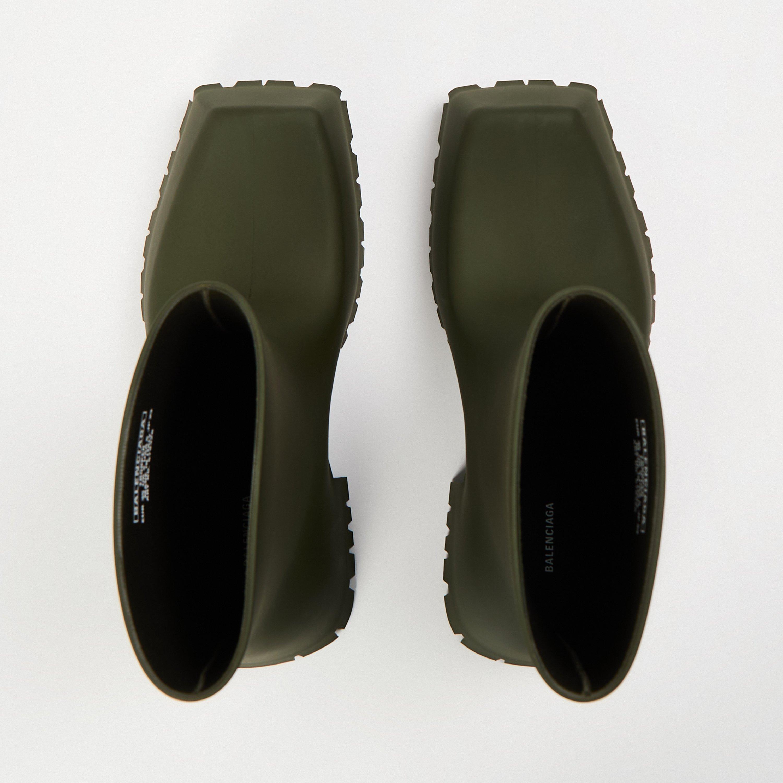 Kaki - Balenciaga - Women's Heeled Ankle Boots - 4