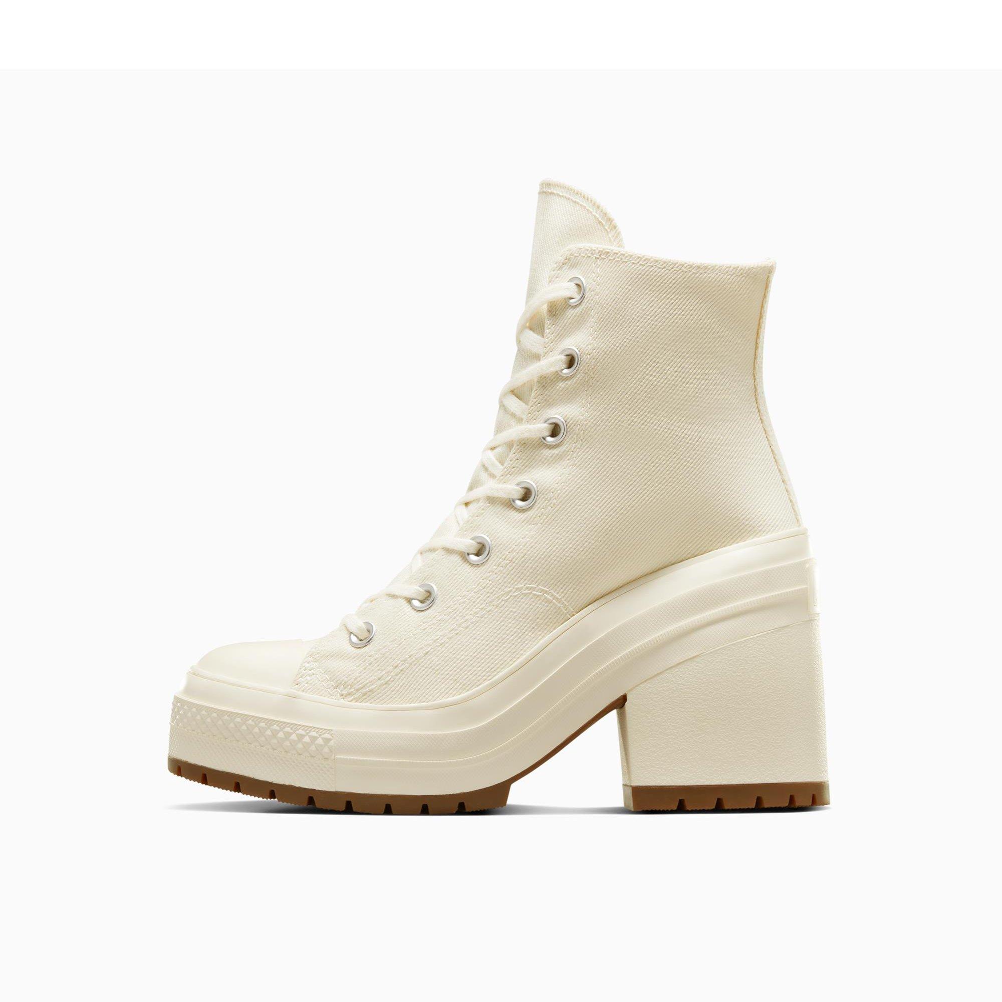 286-Egret/Egr - Converse - Women's Chuck 70 De Luxe Heel Ankle Heeled Boots - 2