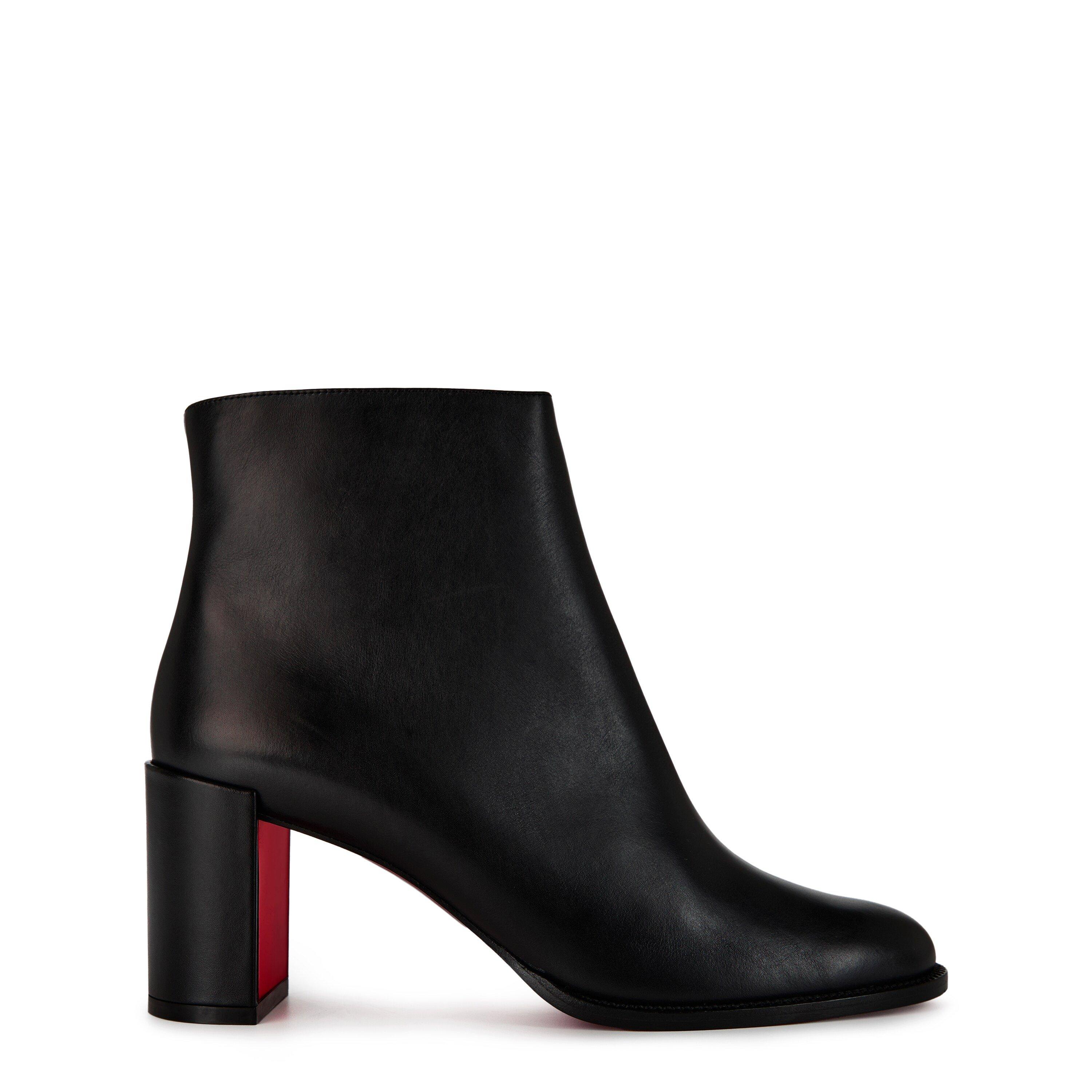 Black - Christian Louboutin - Adoxa 70mm Leather Boots - 1