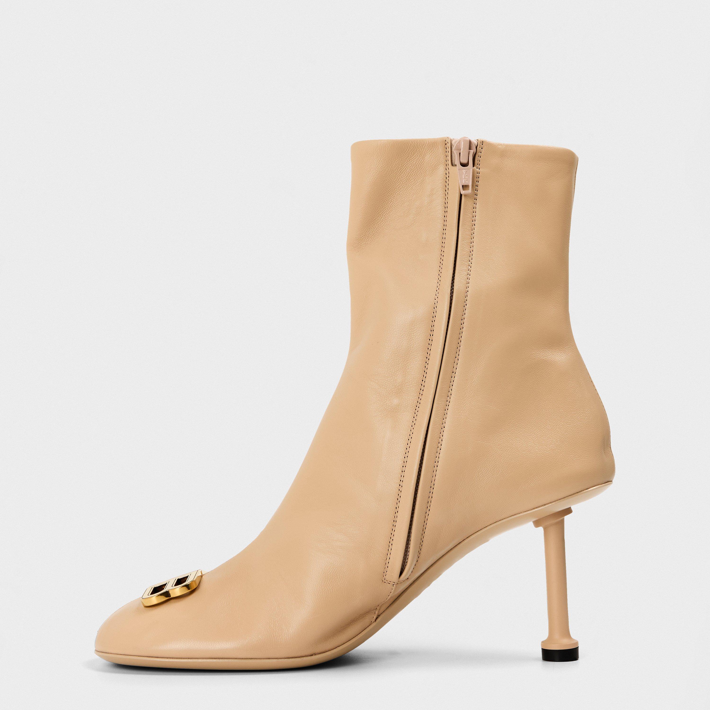 Seashell Be - Balenciaga - Women's Heeled Ankle Boots - 2