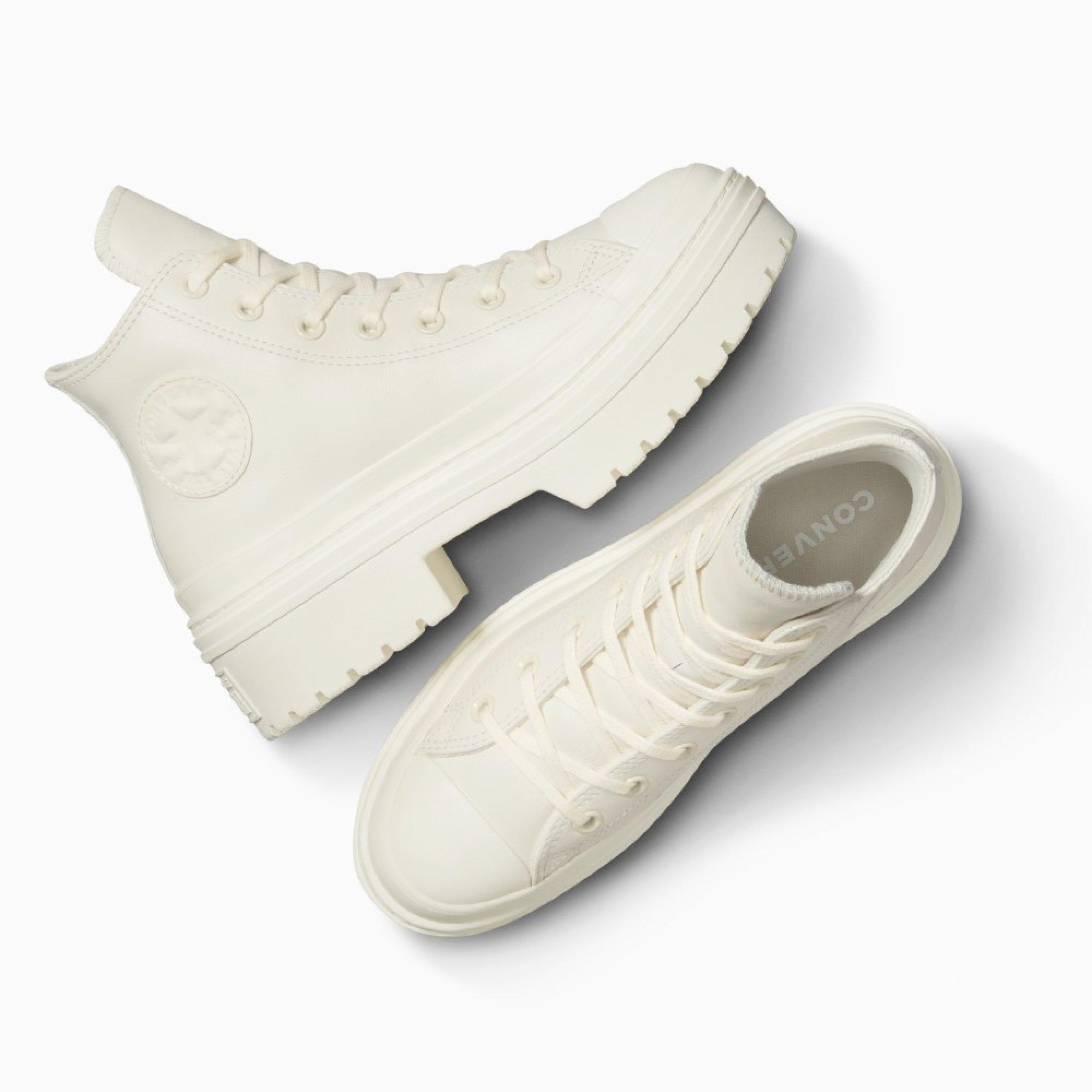 286-Egret/Egr - Converse - Women's Chuck Taylor All Star Lug Ankle Heeled Boots - 5