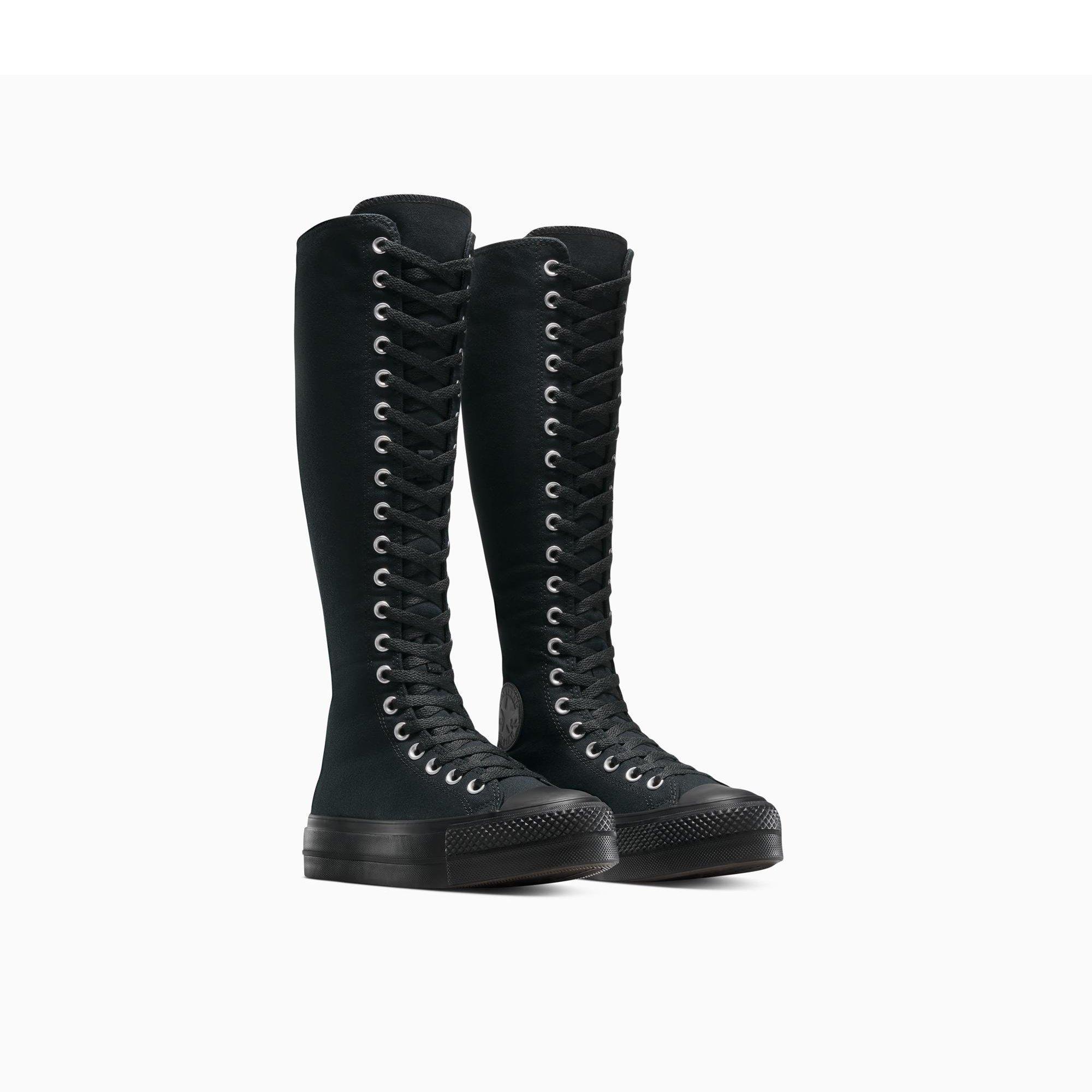 001-Black - Converse - Women's Chuck Taylor All Star Lif Knee High Boots - 3