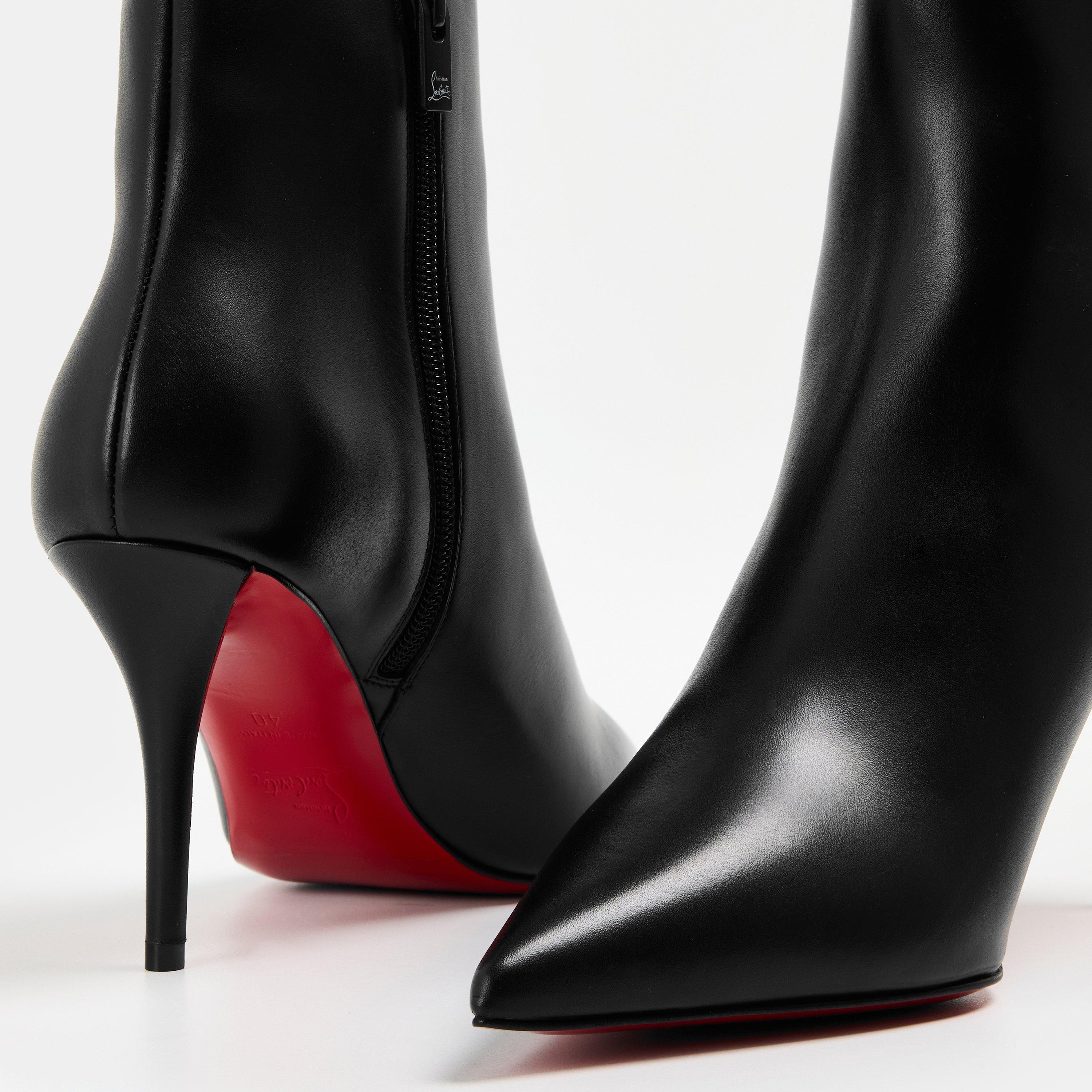 Black - Christian Louboutin - Women's Chr Miss Z Booty Ankle Heeled Boot - 4