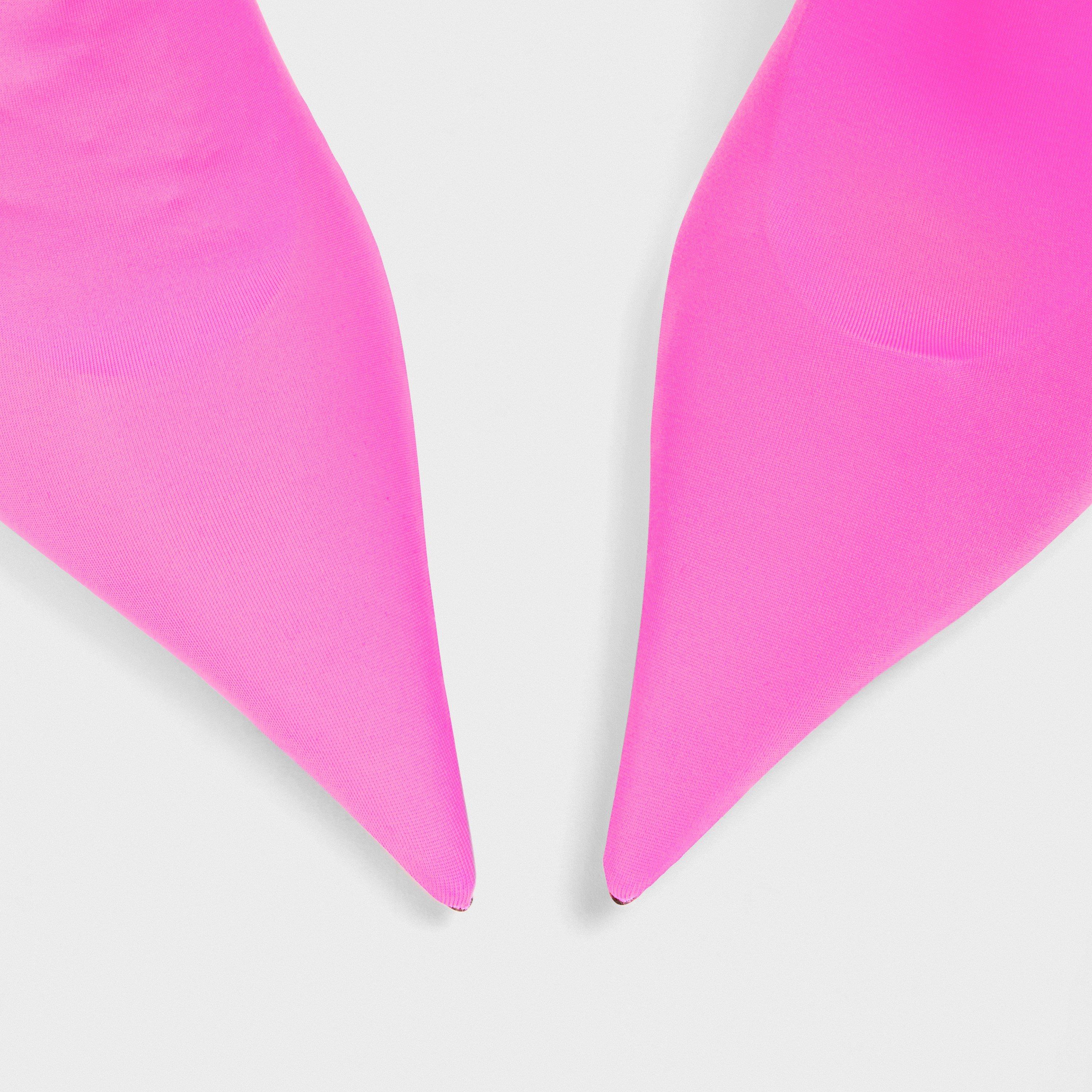 Neon Pink/White - Balenciaga - Women's Heeled Ankle Boots - 3