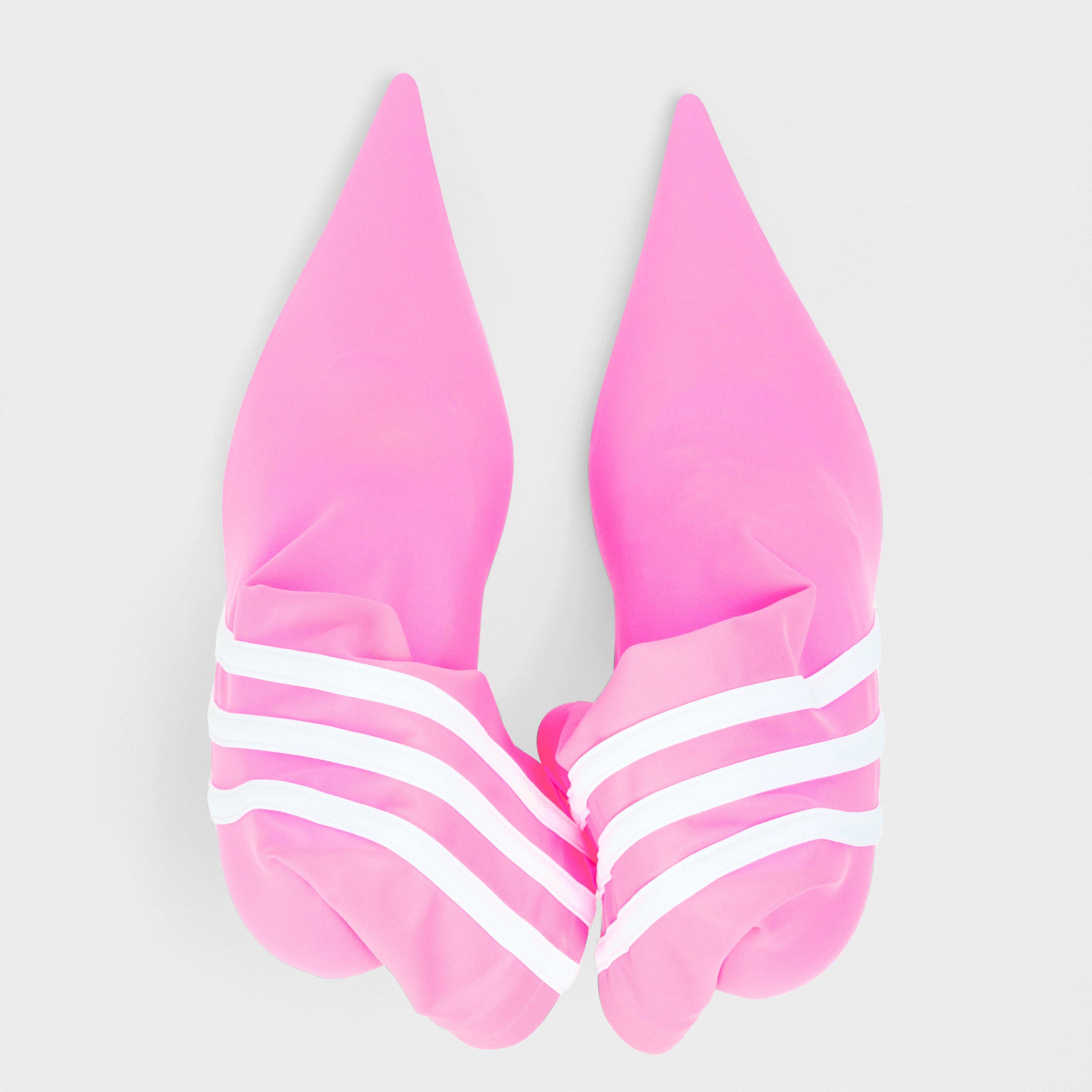 Neon Pink/White - Balenciaga - Women's Heeled Ankle Boots - 4