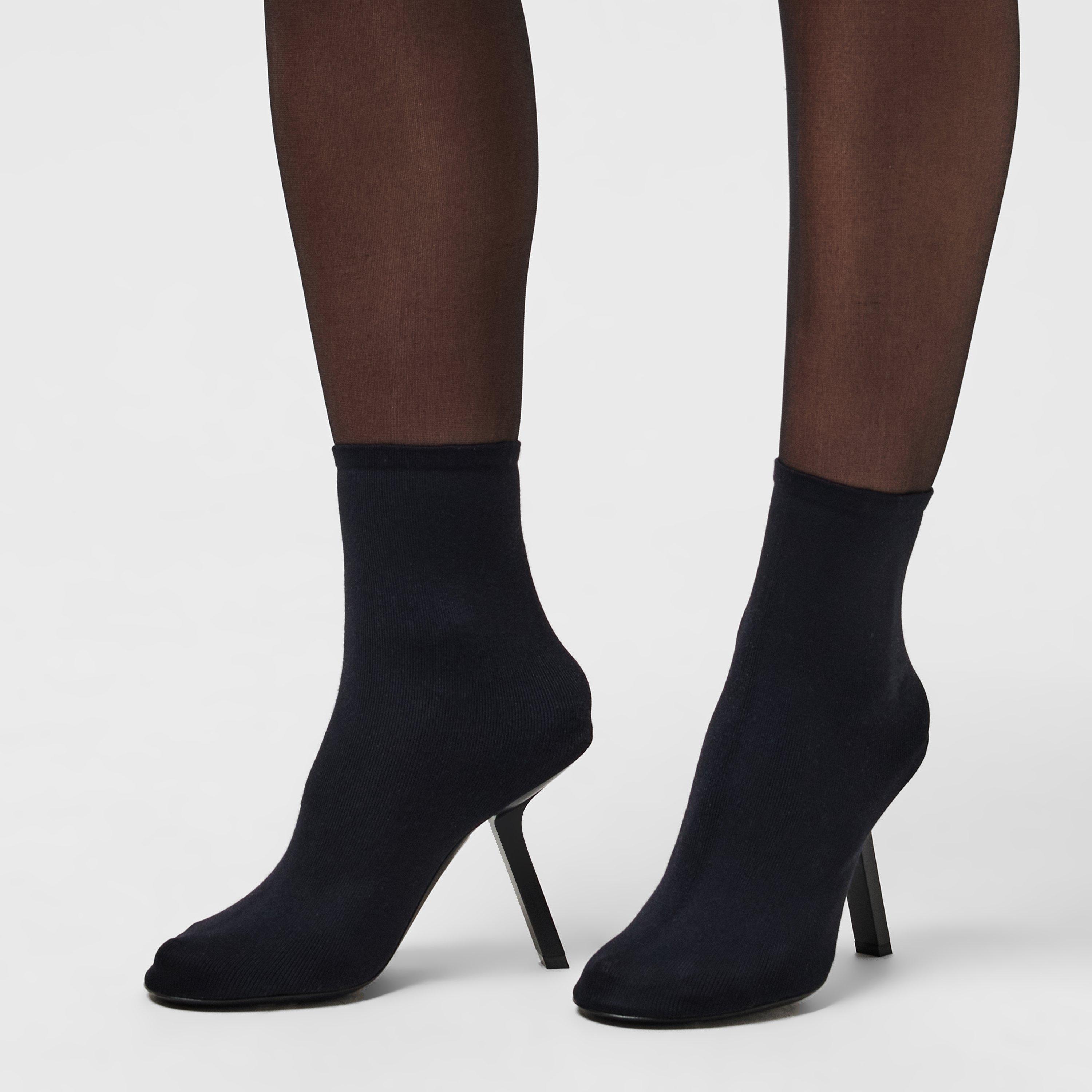 Black - Balenciaga - Women's Heeled Ankle Boots - 3