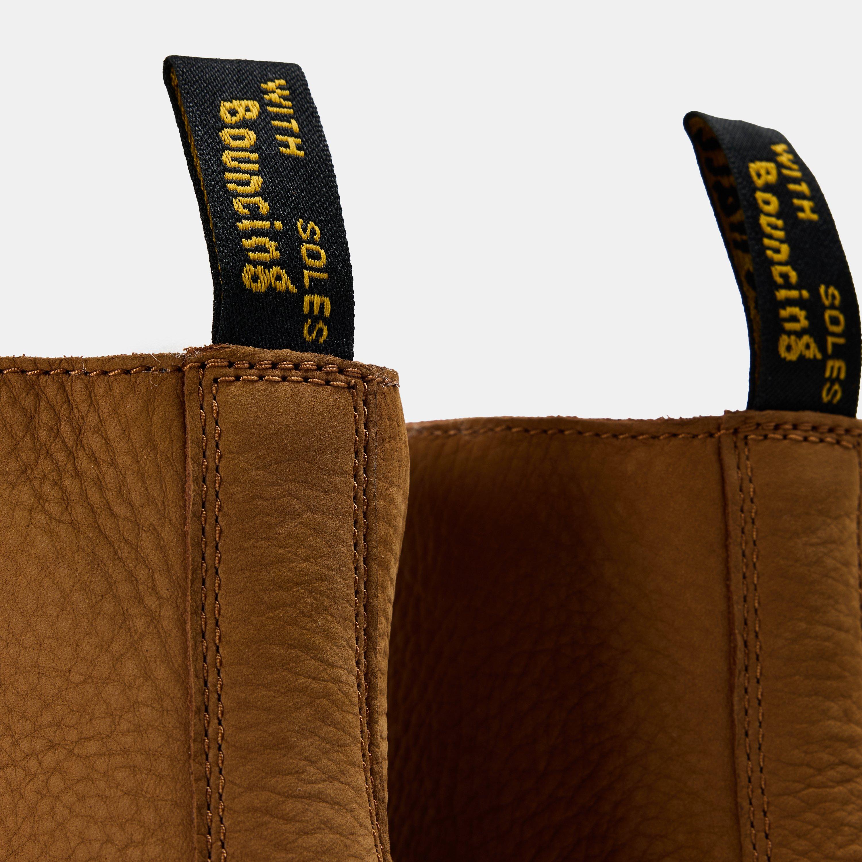 Brown Nubuck - Dr Martens - ZebZag Laceless Slip On Boot - 4