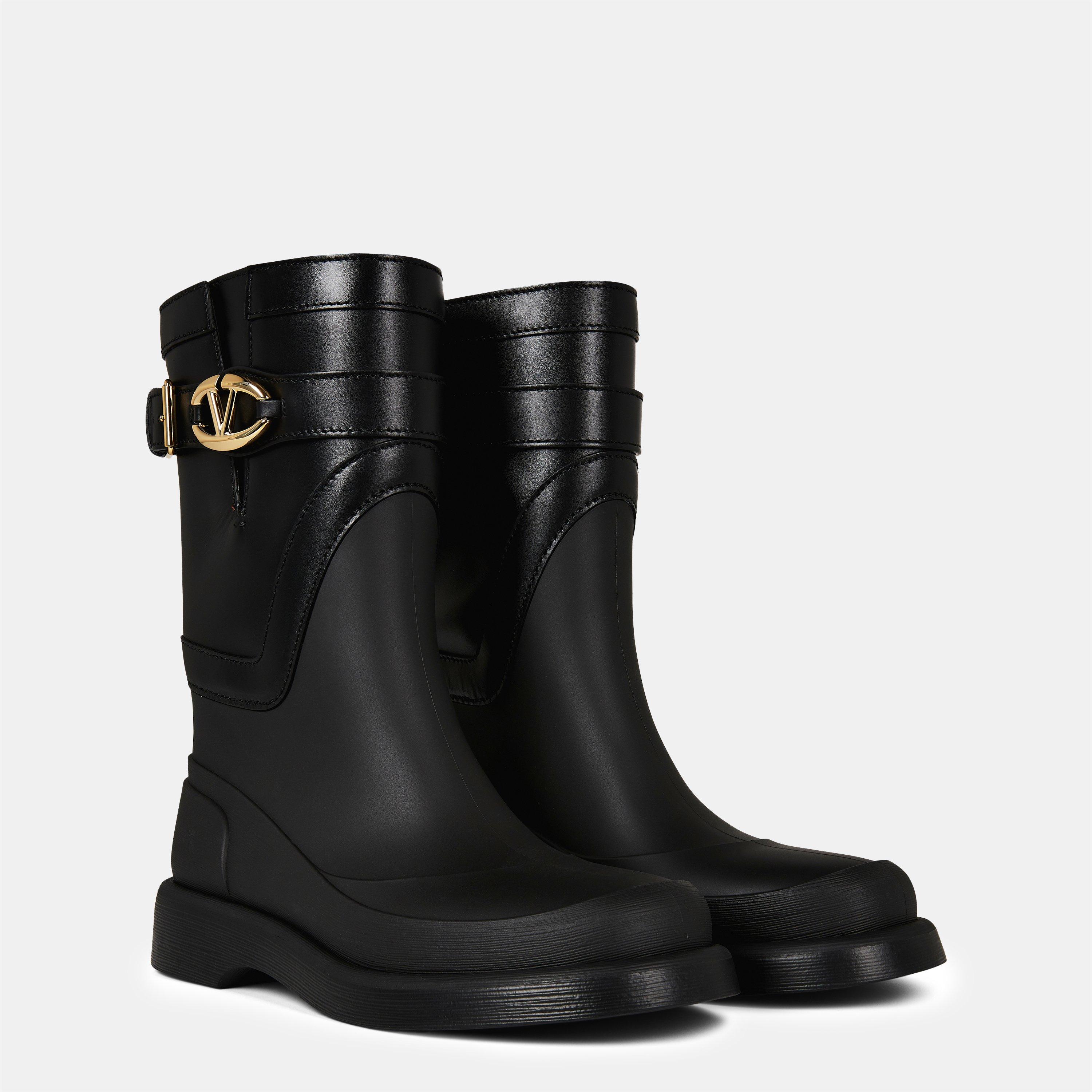 Nero - Valentino Garavani - Vlogo Ankle Boots - 4