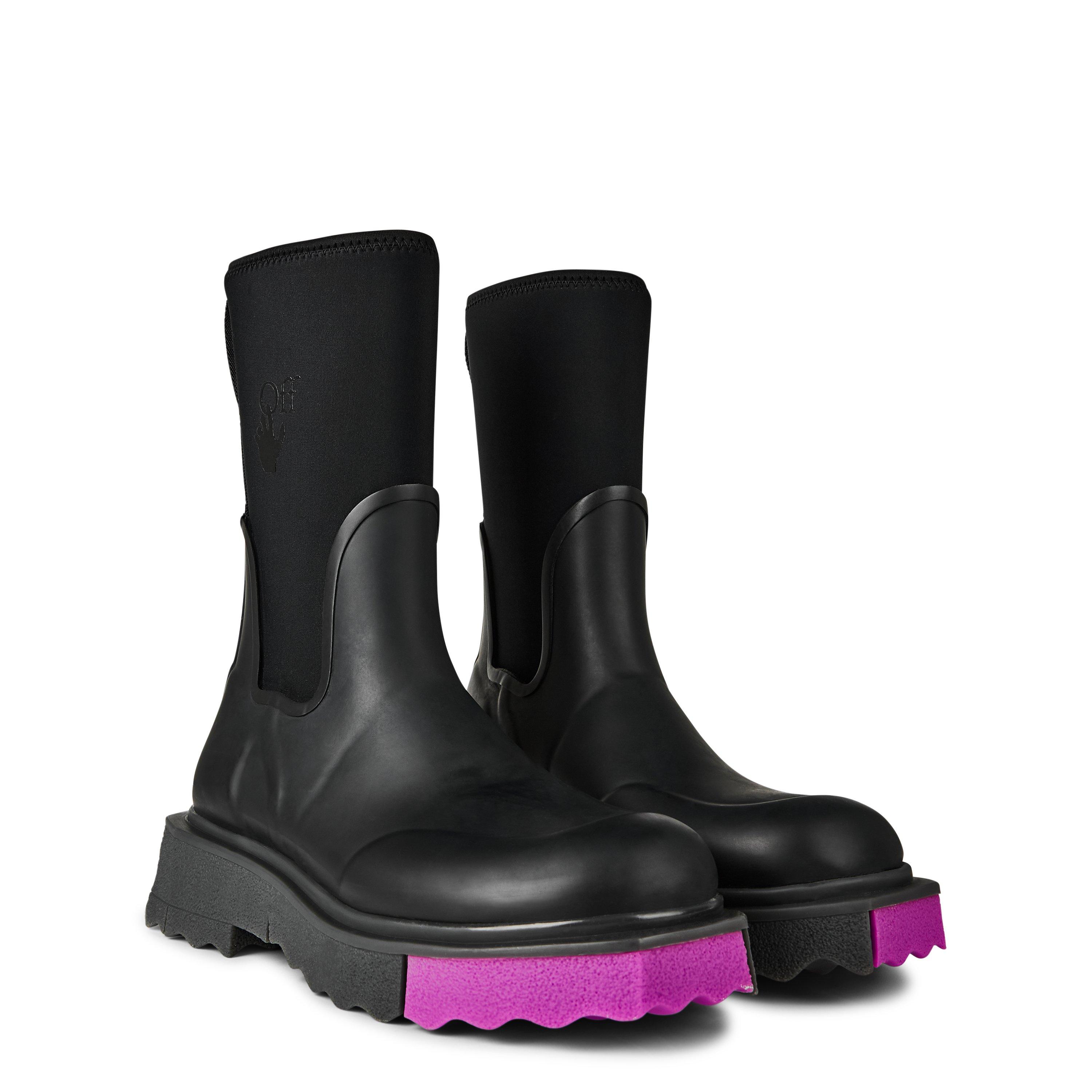 Black Fuchsia - Off White - Women's Rainboot - 3