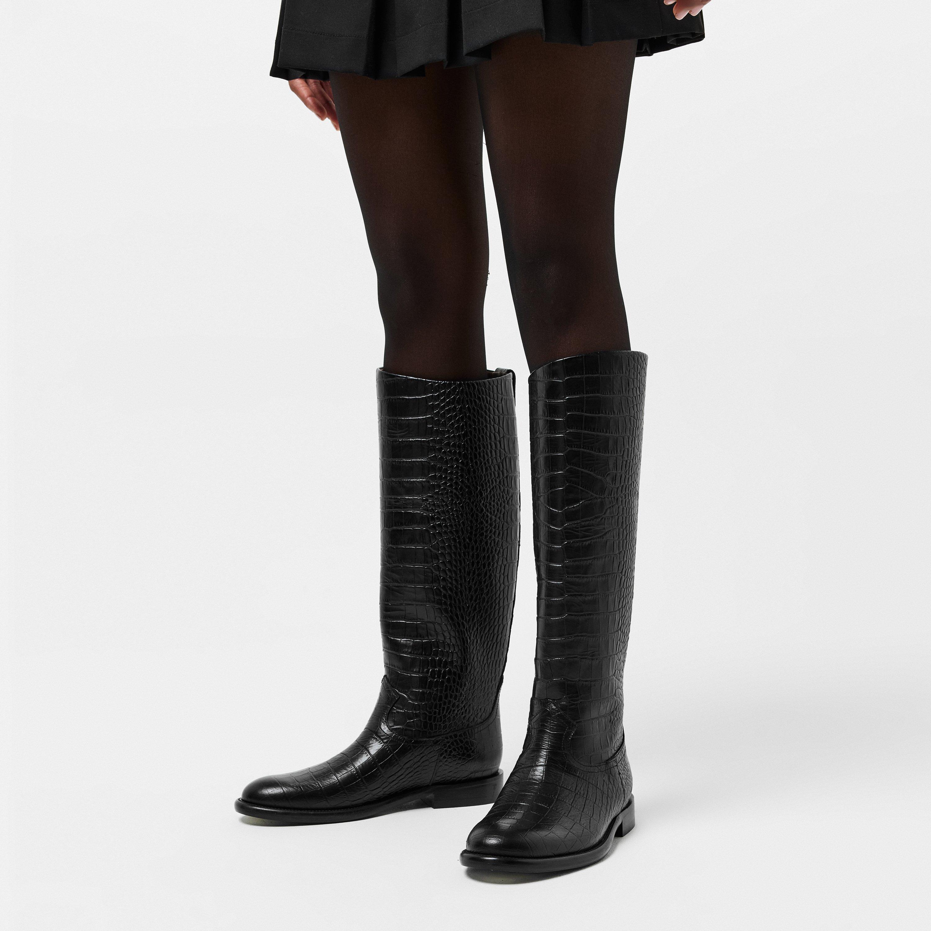 Carbone - Paris Texas - Women's Balanced Heel Knee High Boots - 3