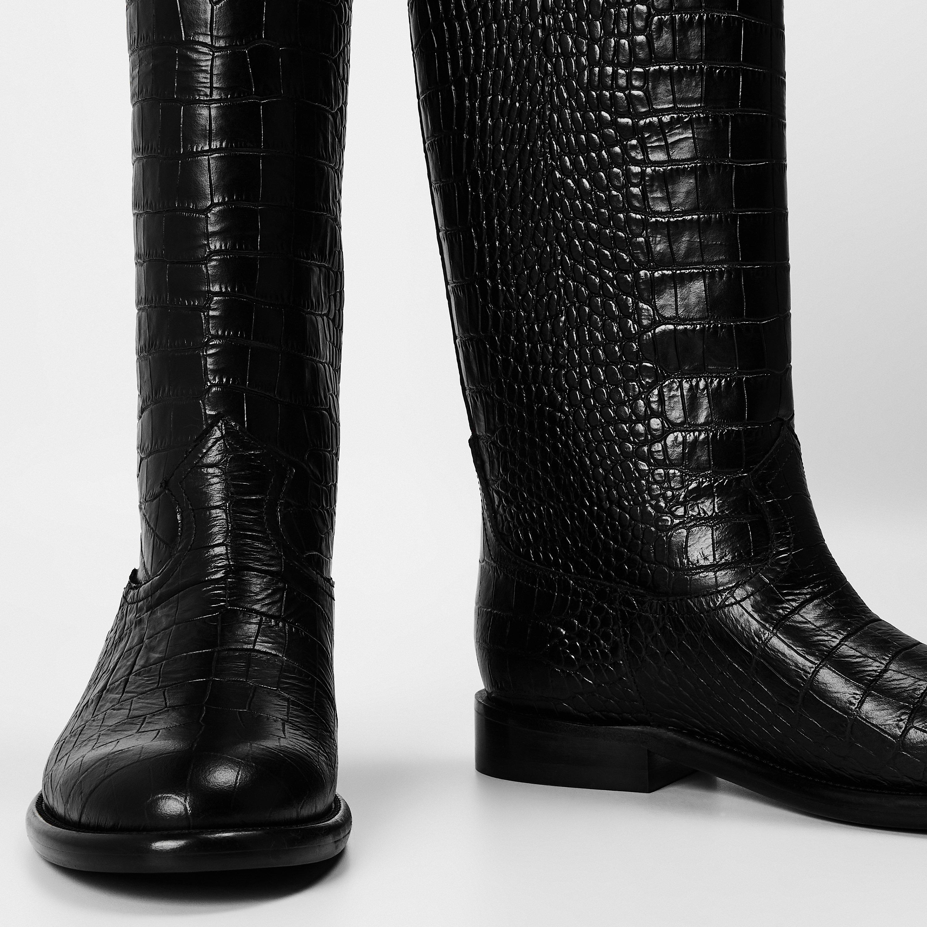 Carbone - Paris Texas - Women's Balanced Heel Knee High Boots - 4