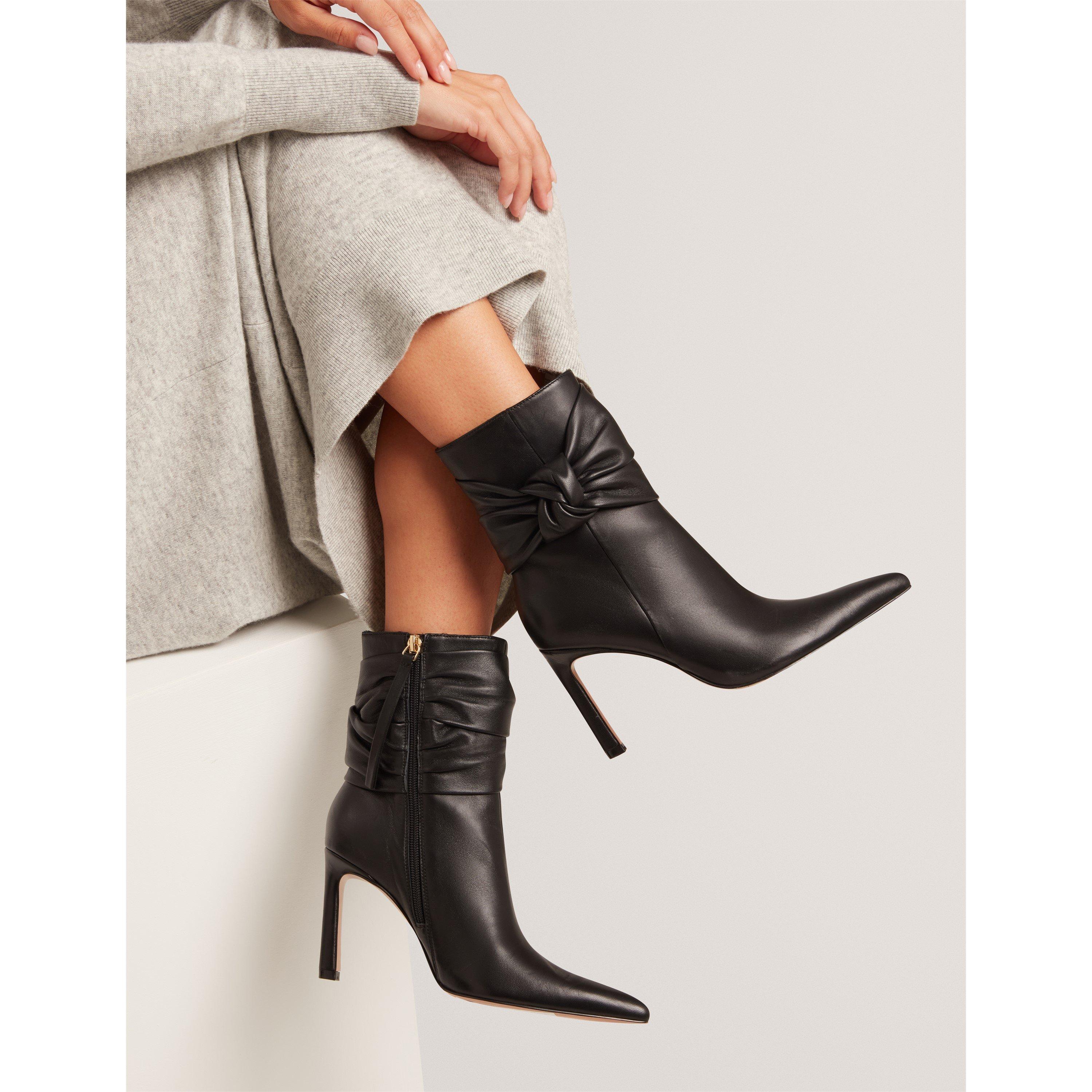 Black - Ted Baker - Ted Knot Ankle Boot Ld64 - 4