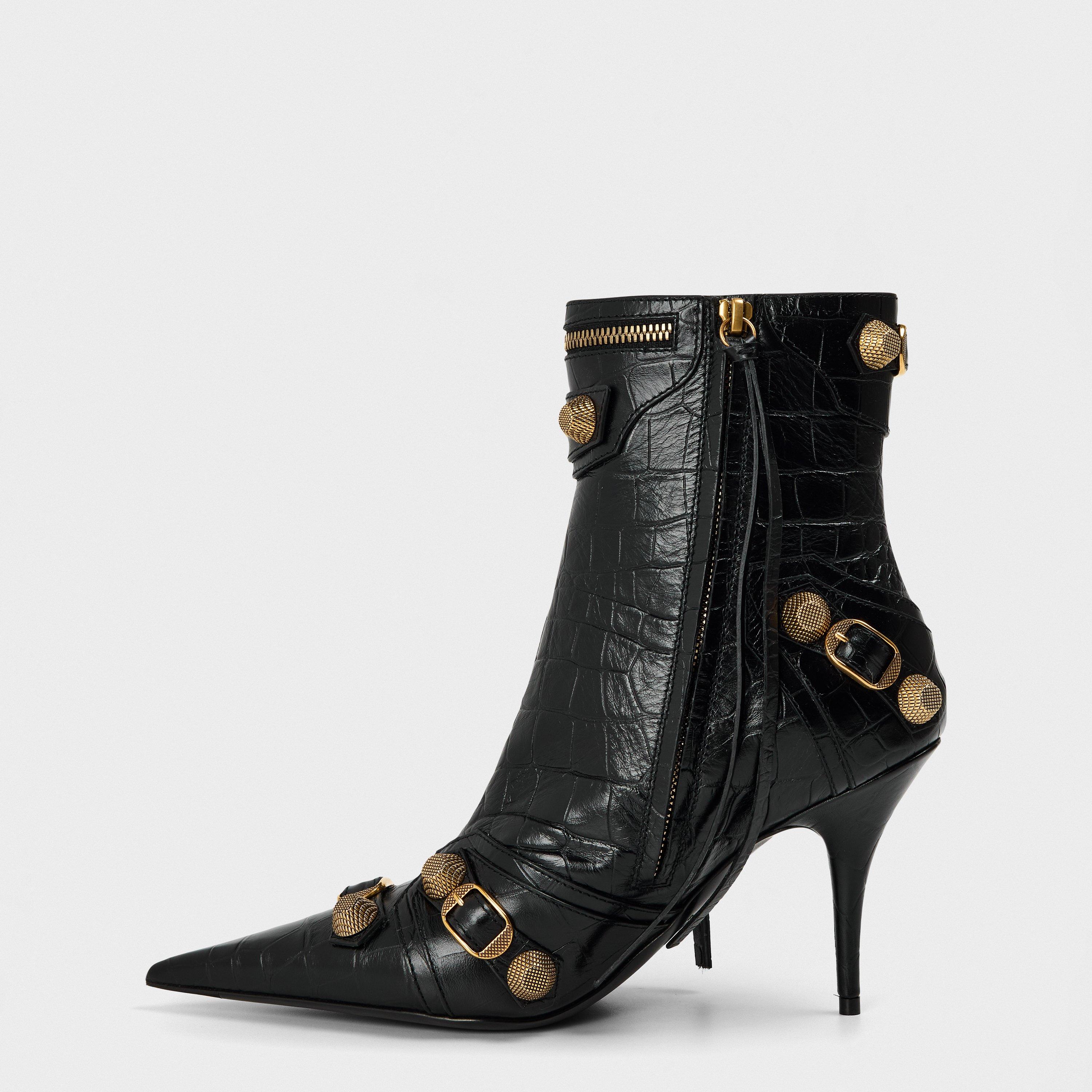 Black - Balenciaga - Women's Heeled Ankle Boots - 2