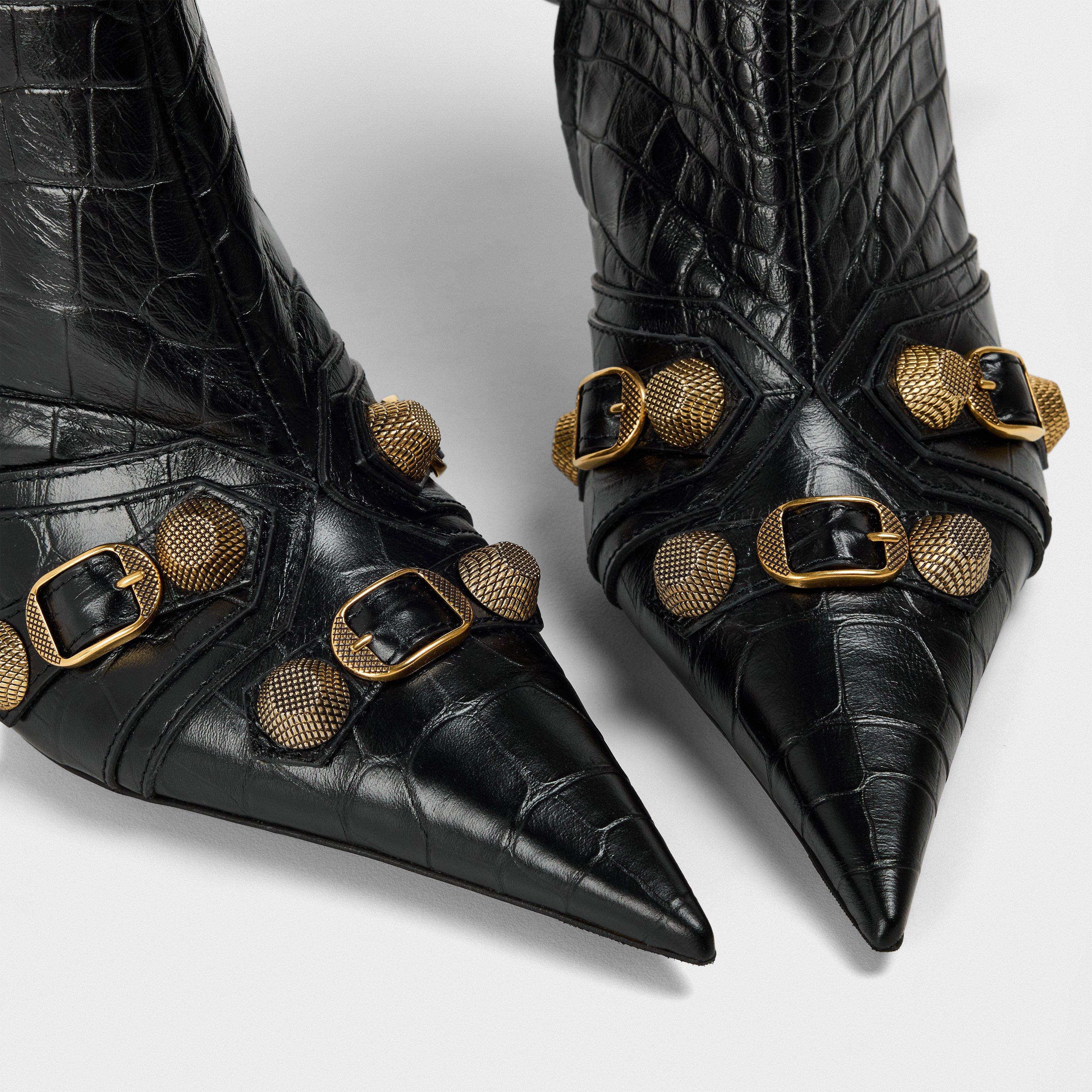 Black - Balenciaga - Women's Heeled Ankle Boots - 4