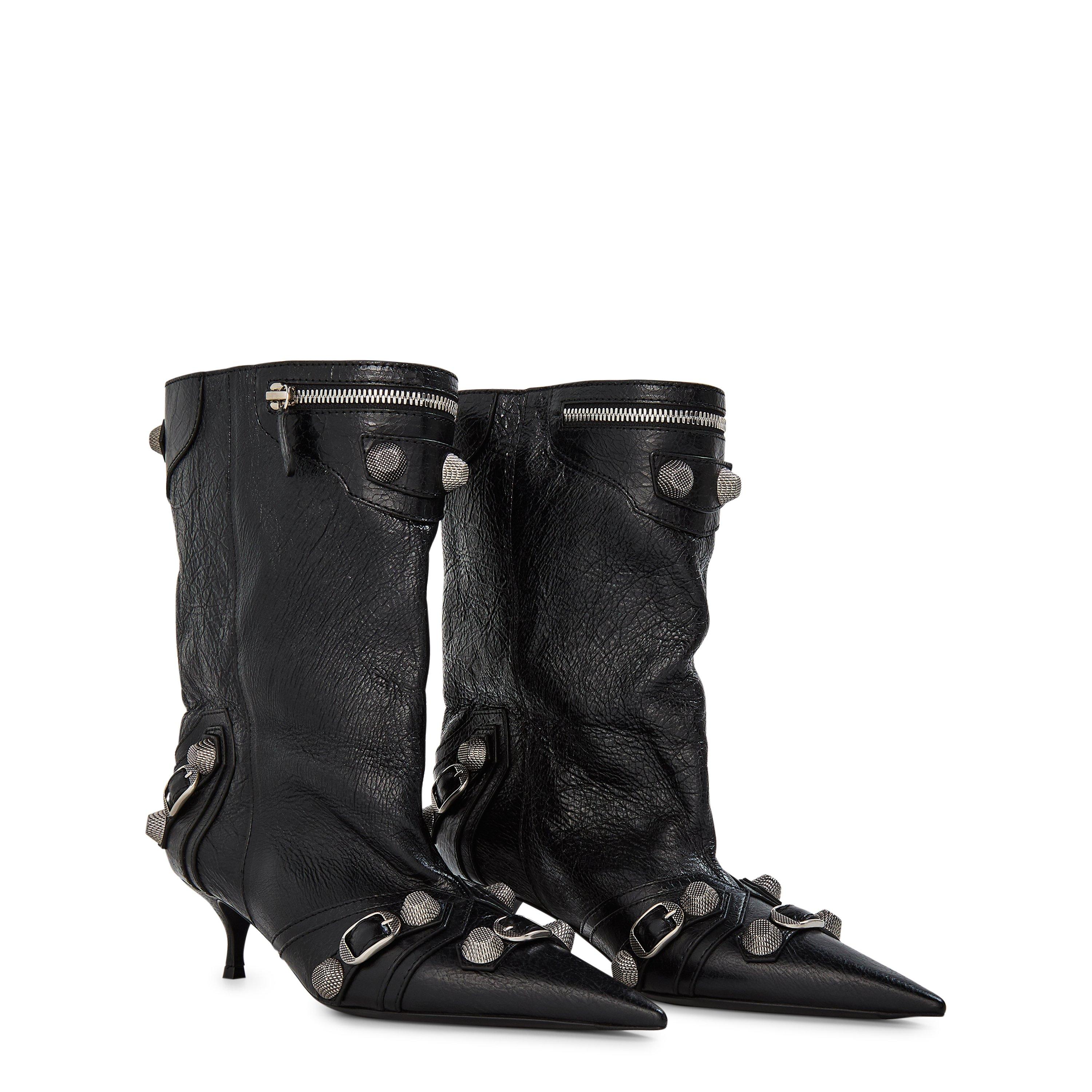 Balenciaga | Wide Cagole 50mm Booties | Knee High Boots
