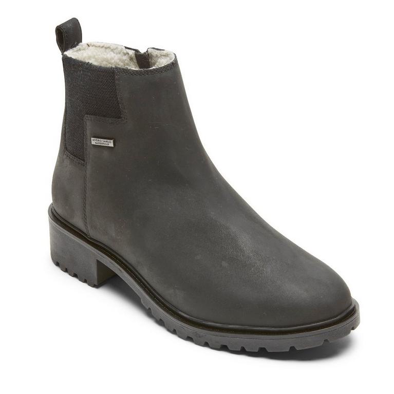 Noir - Rockport - Ryleigh Waterproof Womens Chelsea Boots