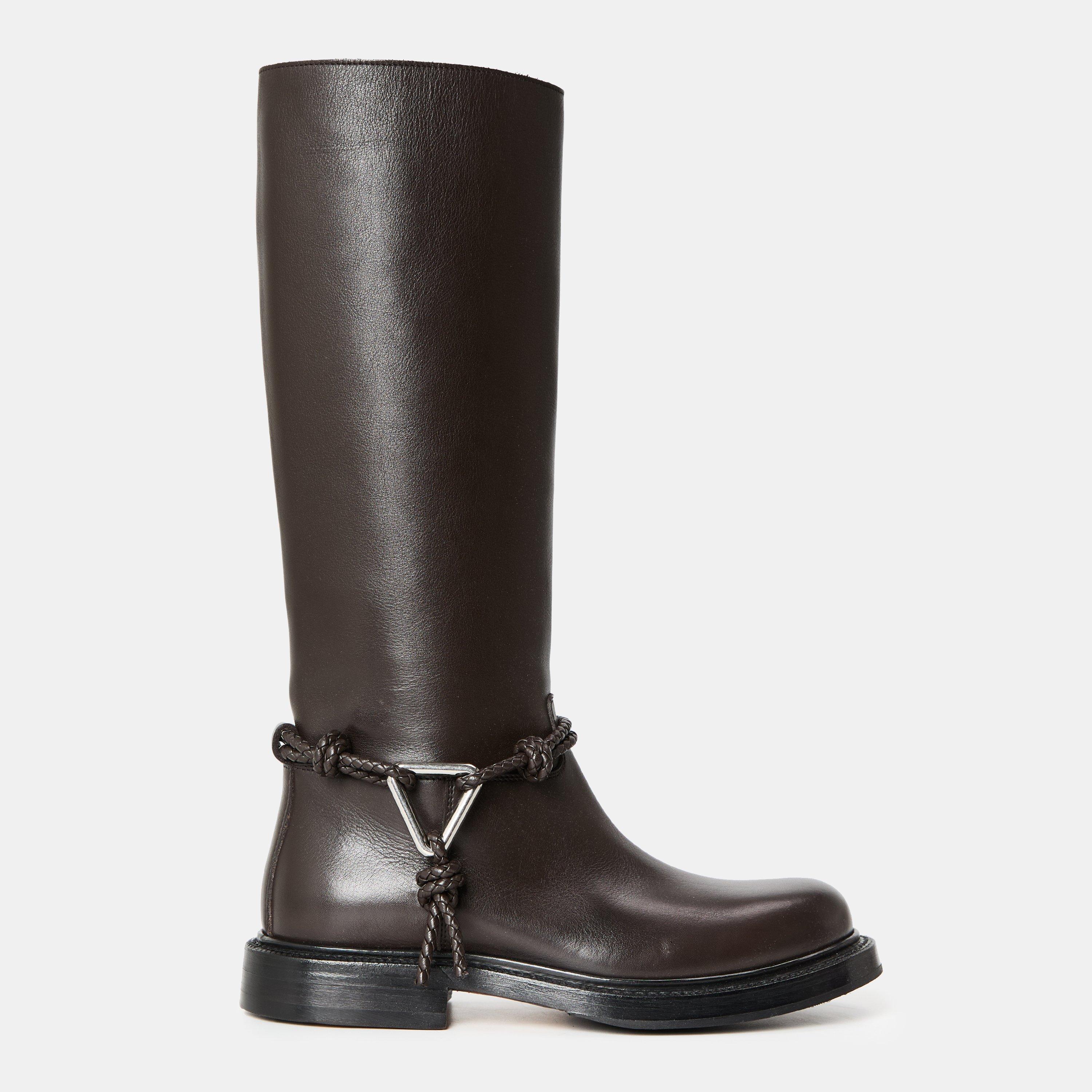 Bottega Veneta Women's James Knee High Boots - Fondant - Size 5 (38)