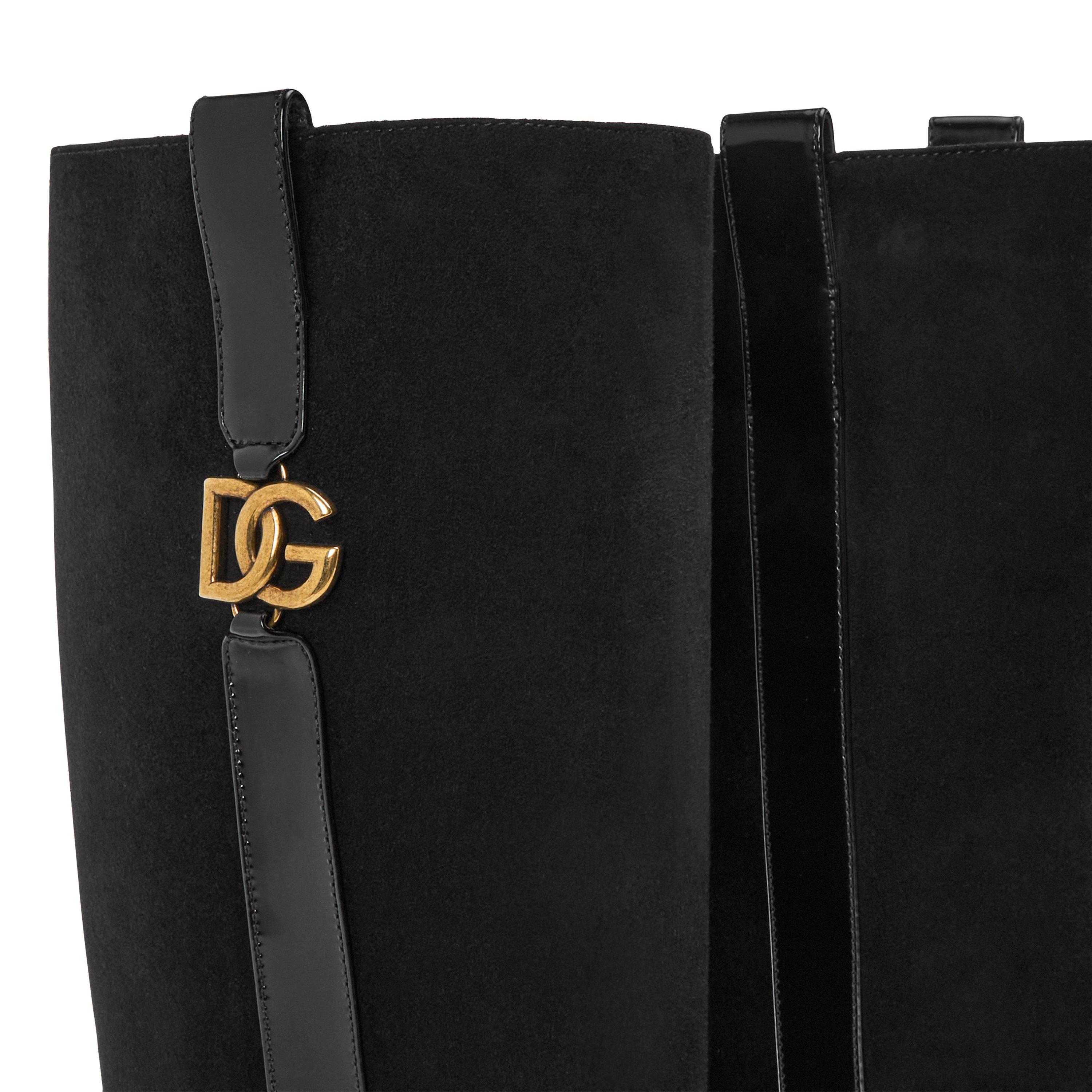 Nero - Dolce and Gabbana - DG Knee High Boot Ld63 - 3