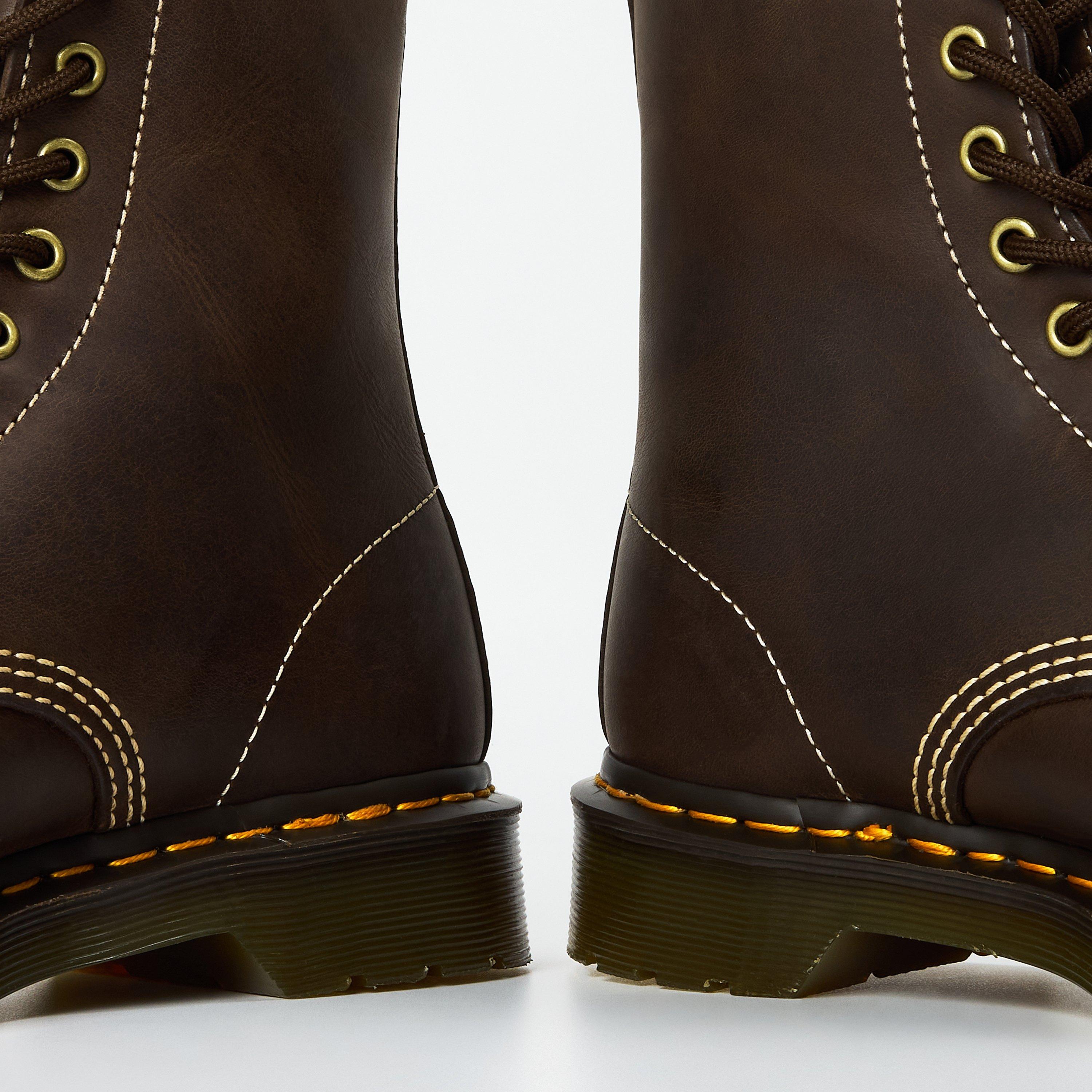 Brown Wyoming - Dr Martens - 1460 Soft Leather Boot - 4