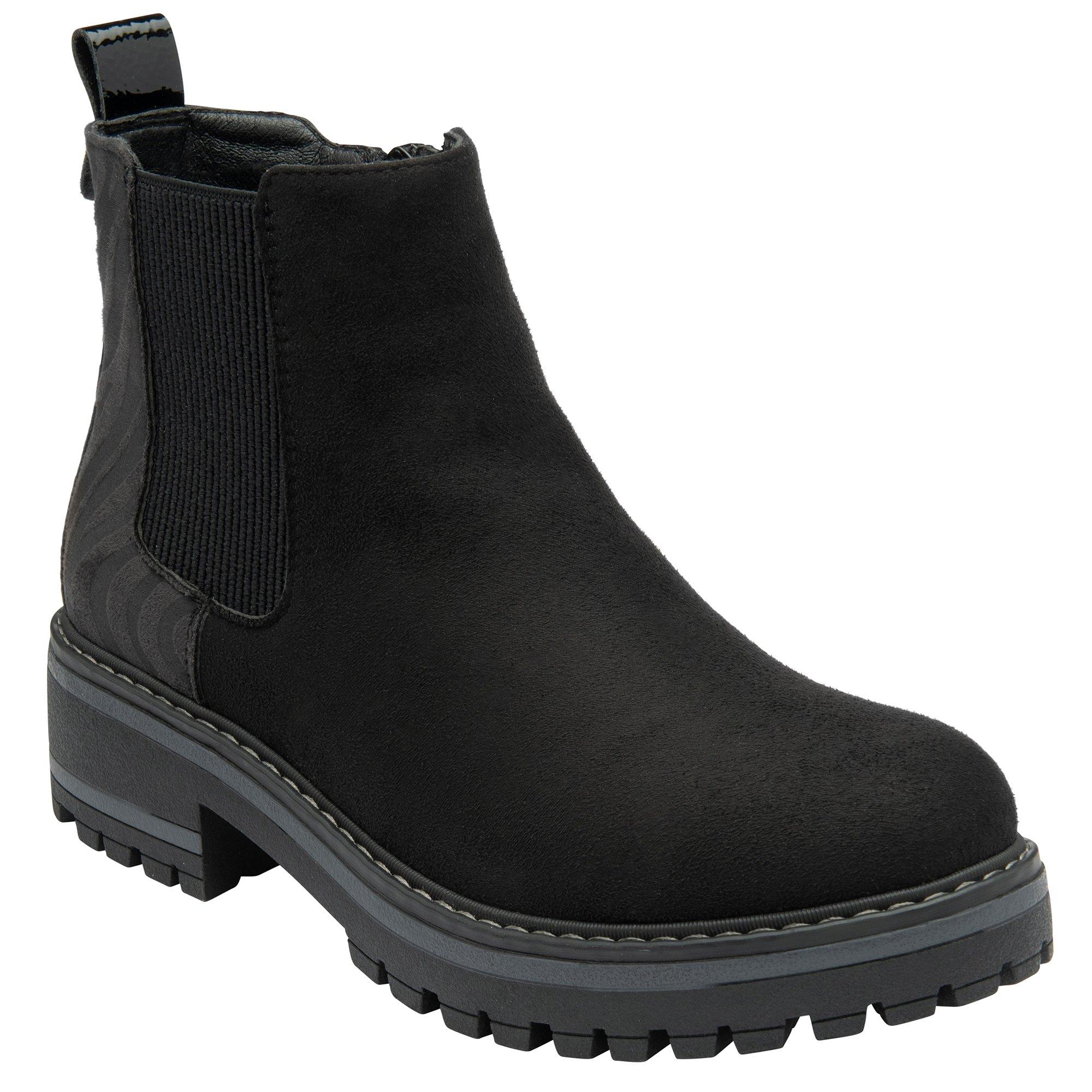 Lotus Shoes Women's Prescott & Zebra-Print Ankle Boots Black - 4 (37)