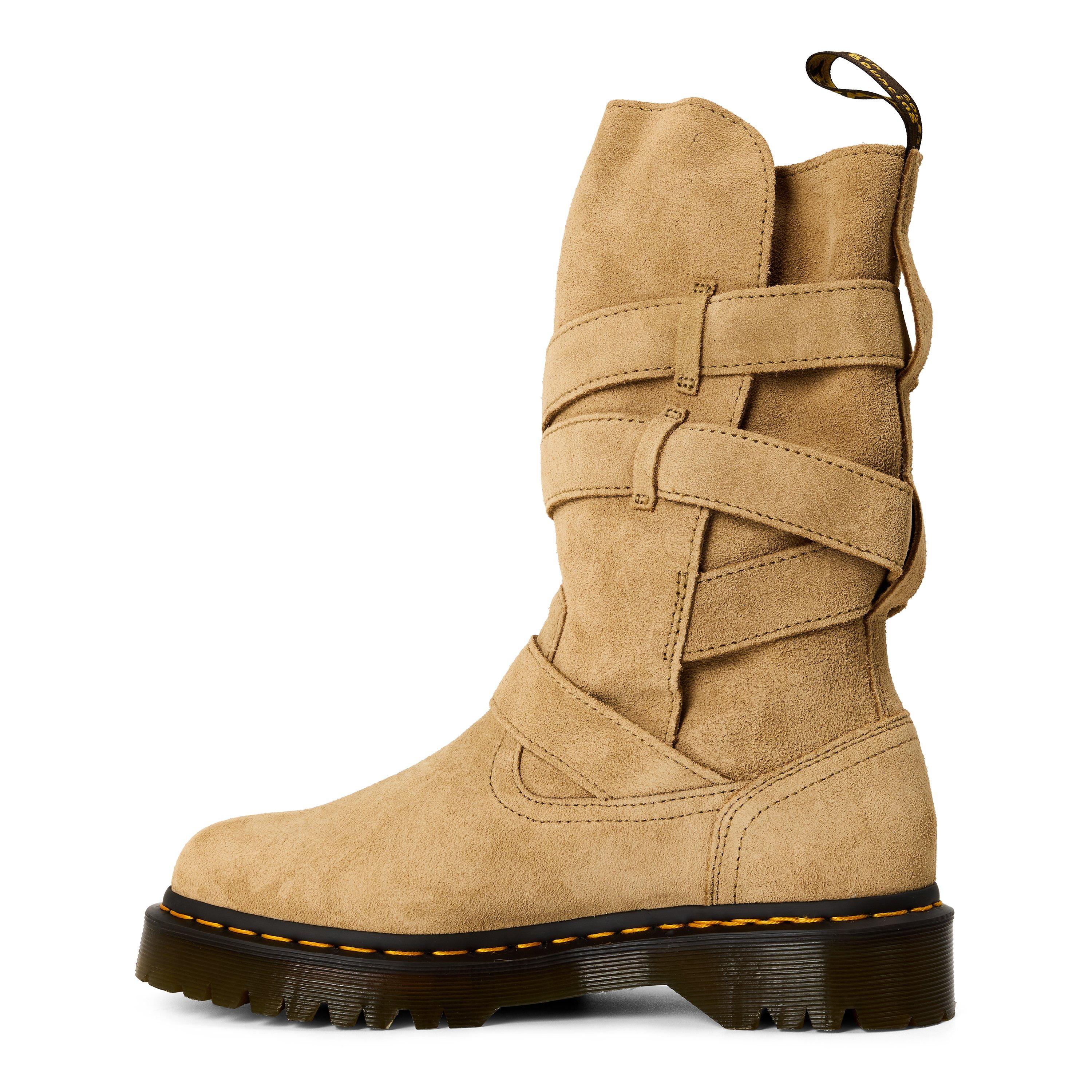 Savannah Tan - Dr Martens - Women's Anistone Strap Knee High Boots - 2