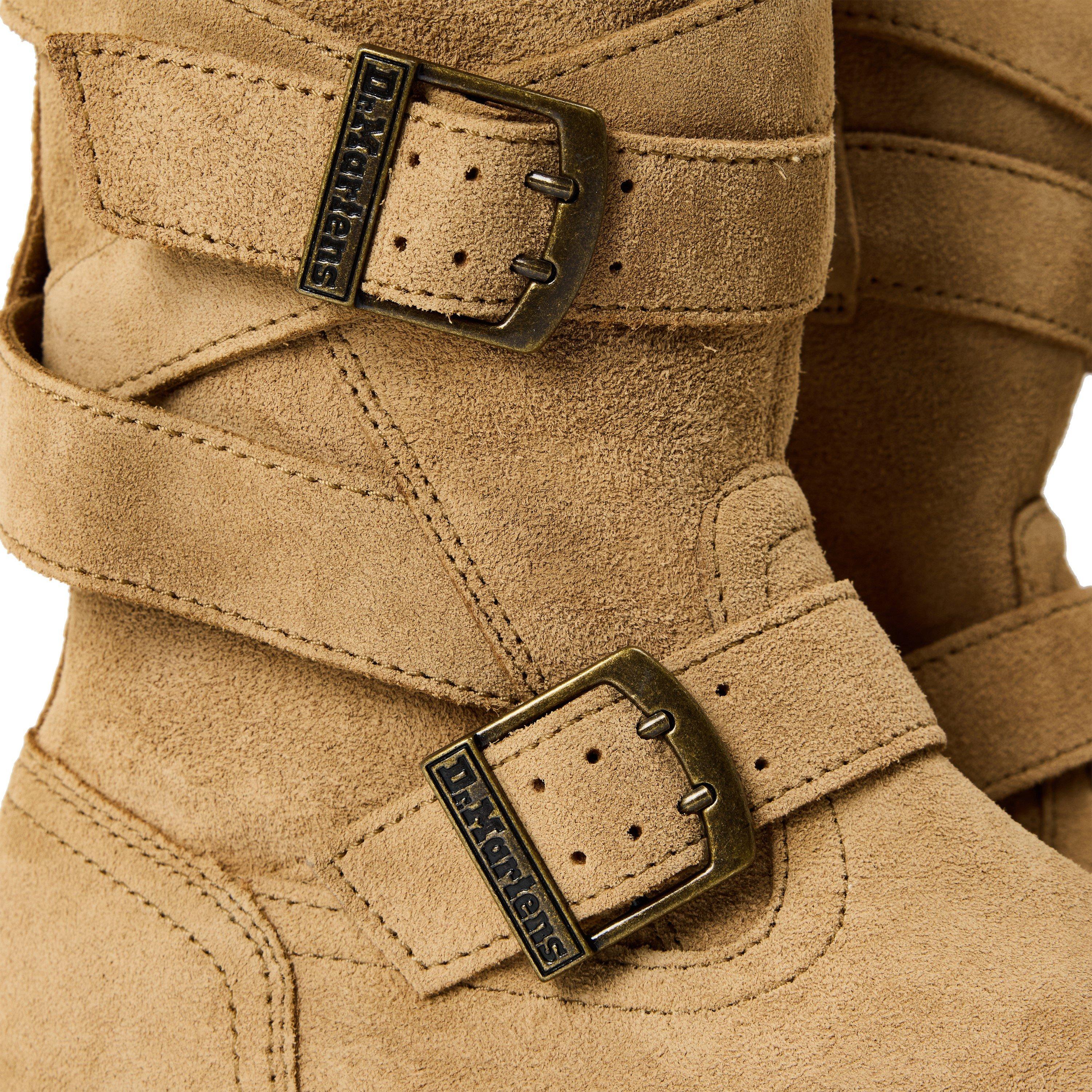 Savannah Tan - Dr Martens - Women's Anistone Strap Knee High Boots - 4