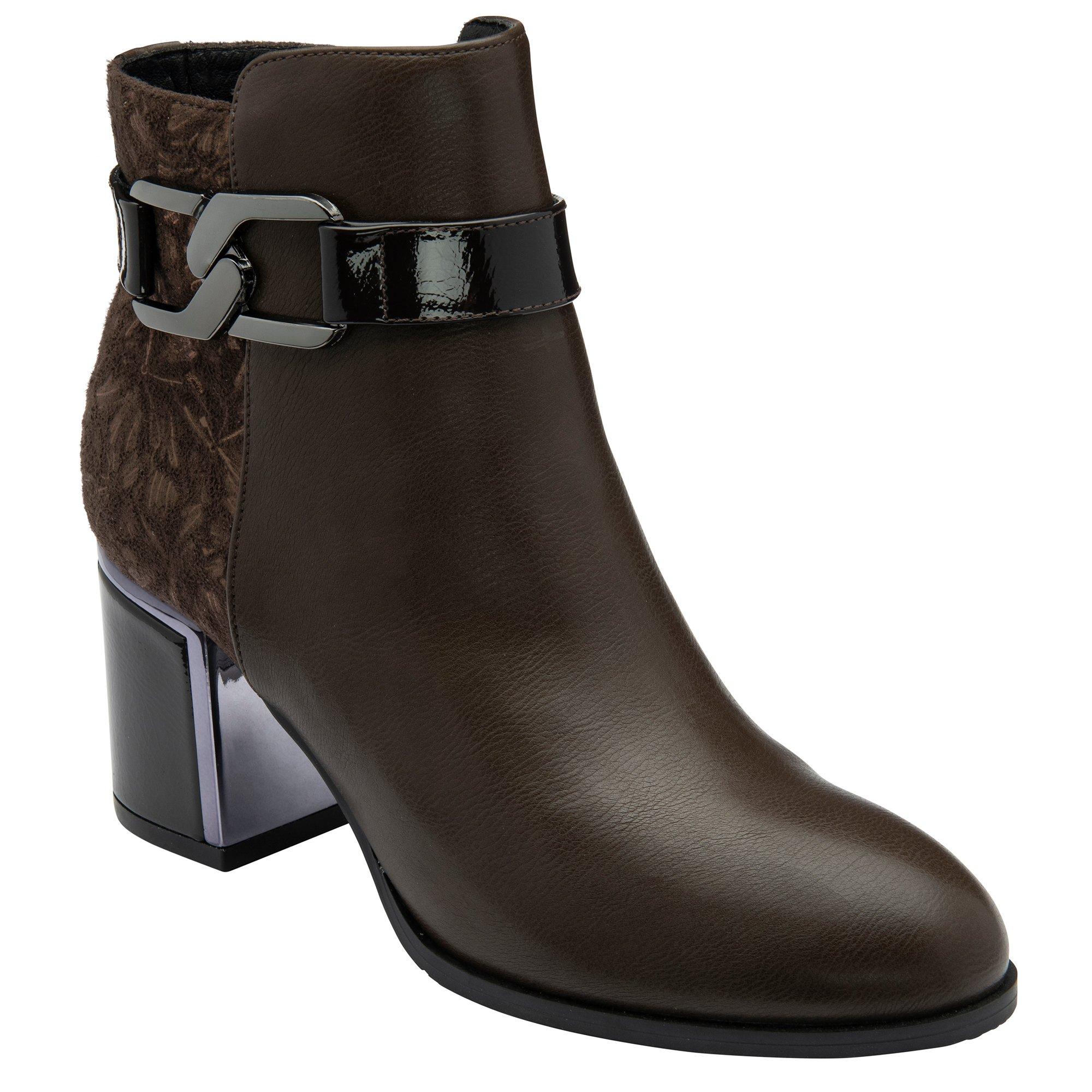Lotus Shoes Women's Adelaide Heeled Ankle Boots - Brown - 5 (38)