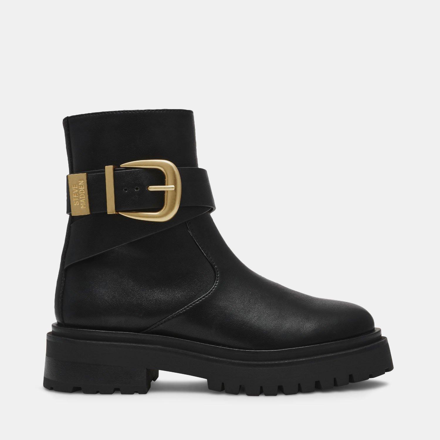 Blk Leather - Steve Madden - Madden Lexs Boot Ld99 - 1