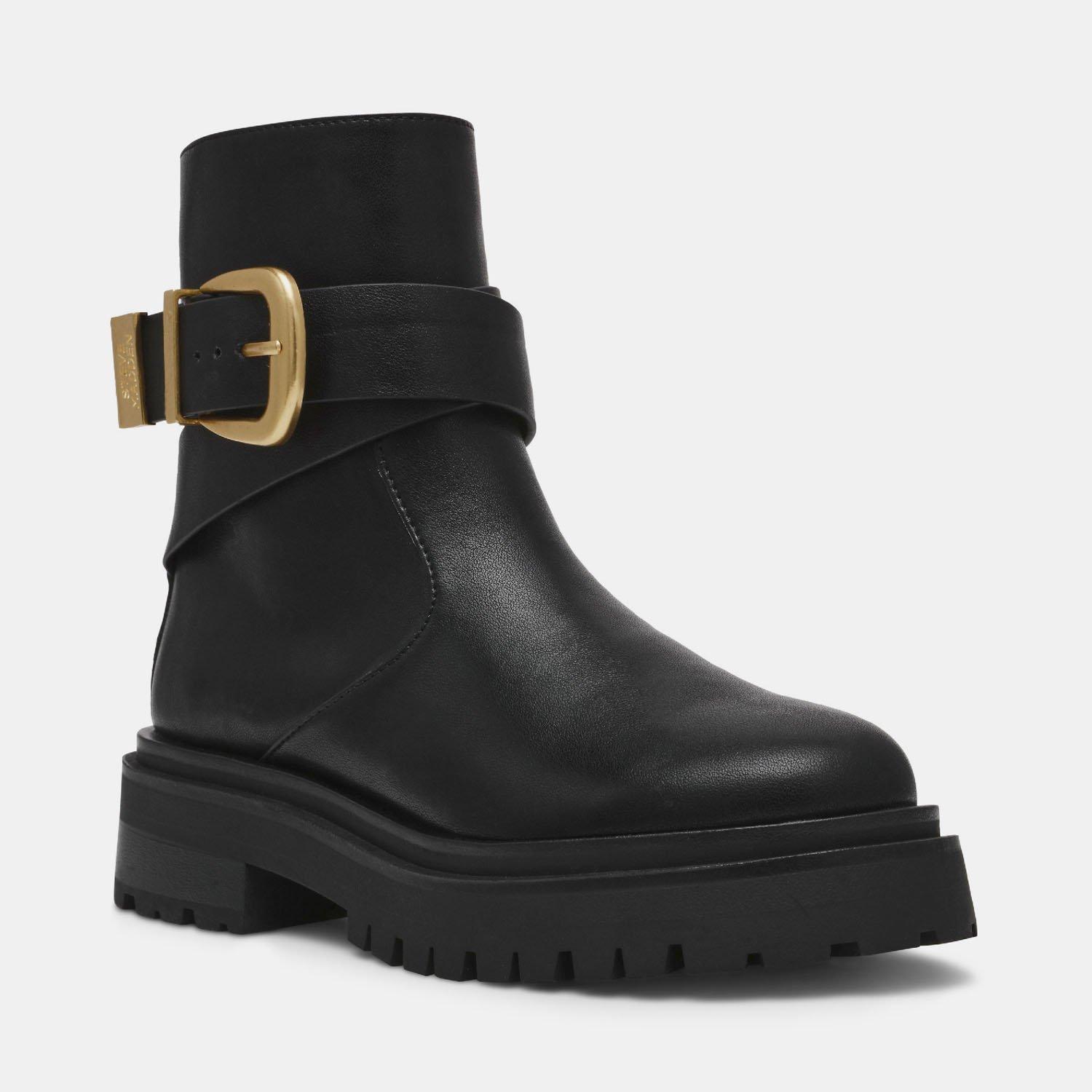 Blk Leather - Steve Madden - Madden Lexs Boot Ld99 - 2
