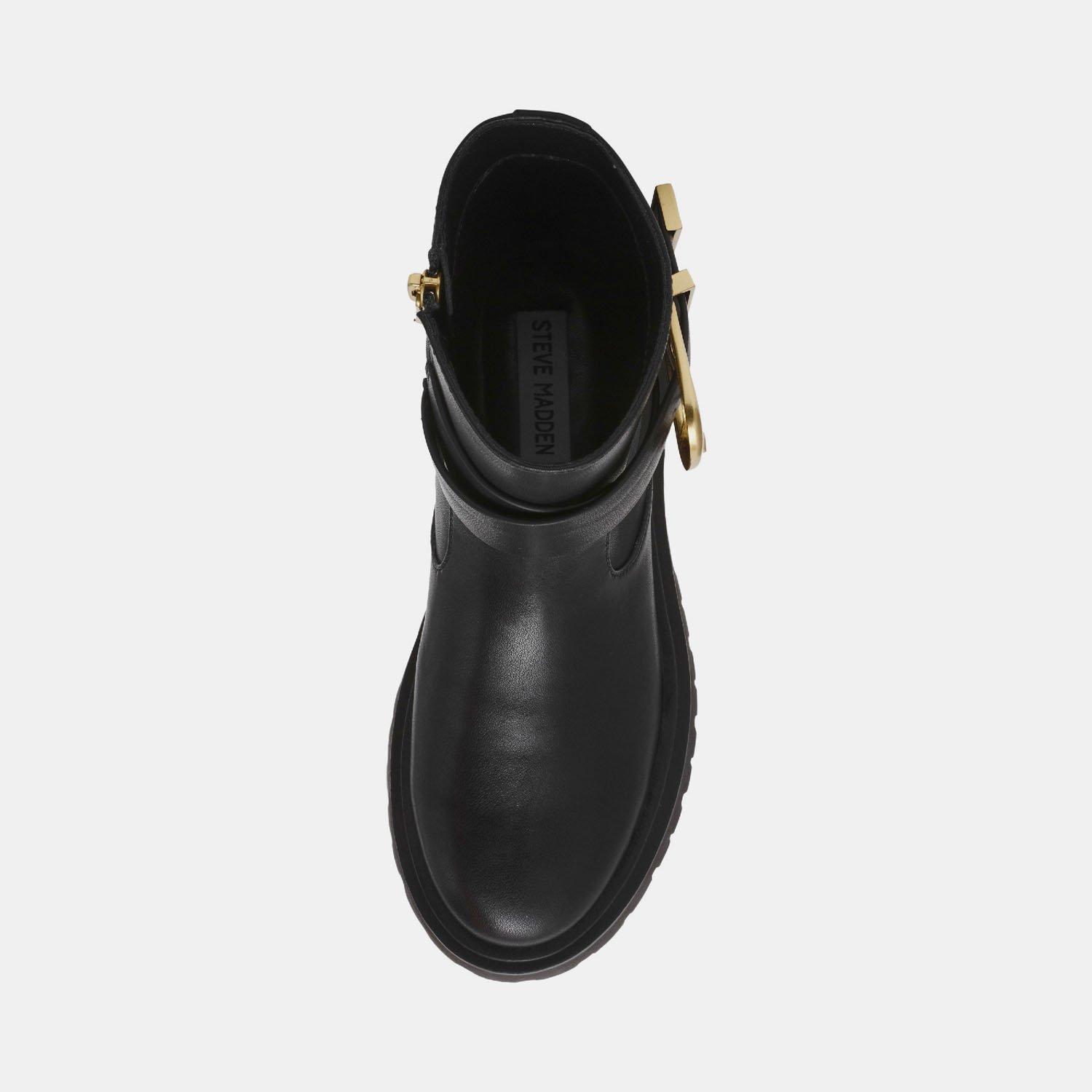 Blk Leather - Steve Madden - Madden Lexs Boot Ld99 - 6