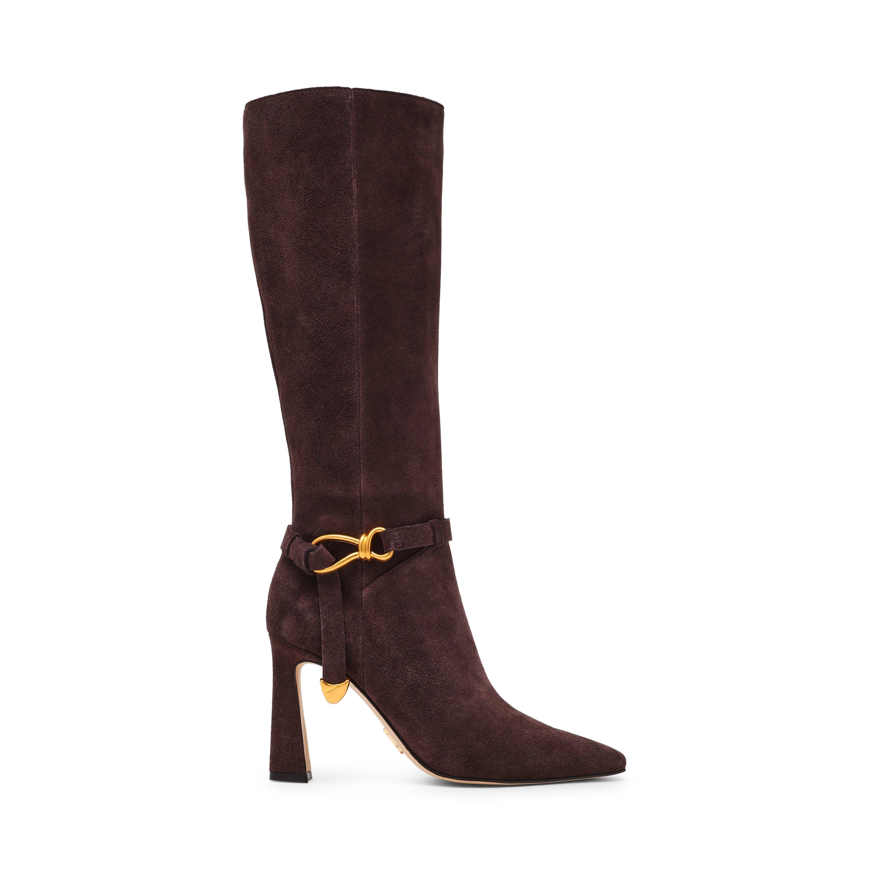 Brown Sued - Steve Madden - Women's Sirrens Knee High Boots - 2