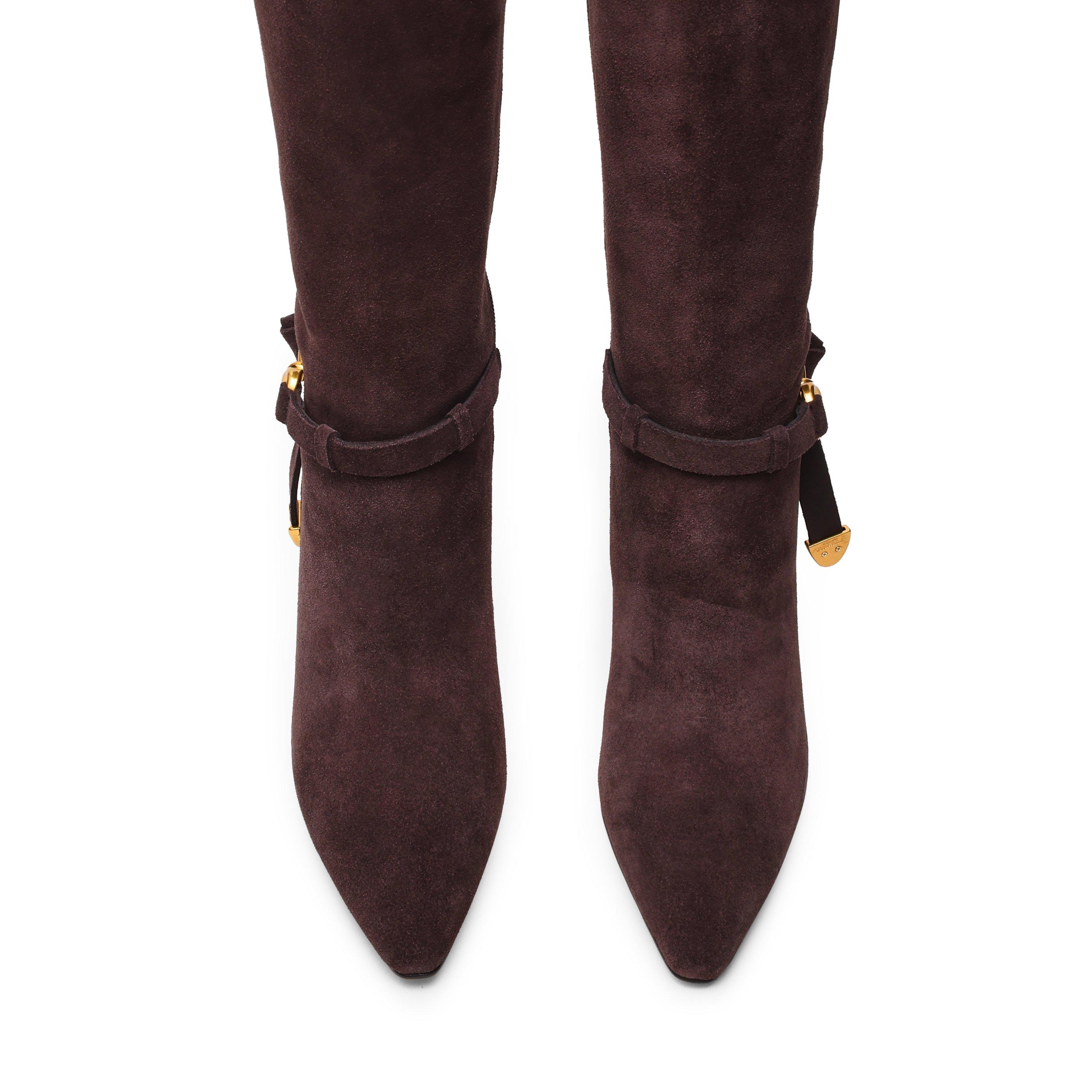 Brown Sued - Steve Madden - Women's Sirrens Knee High Boots - 5