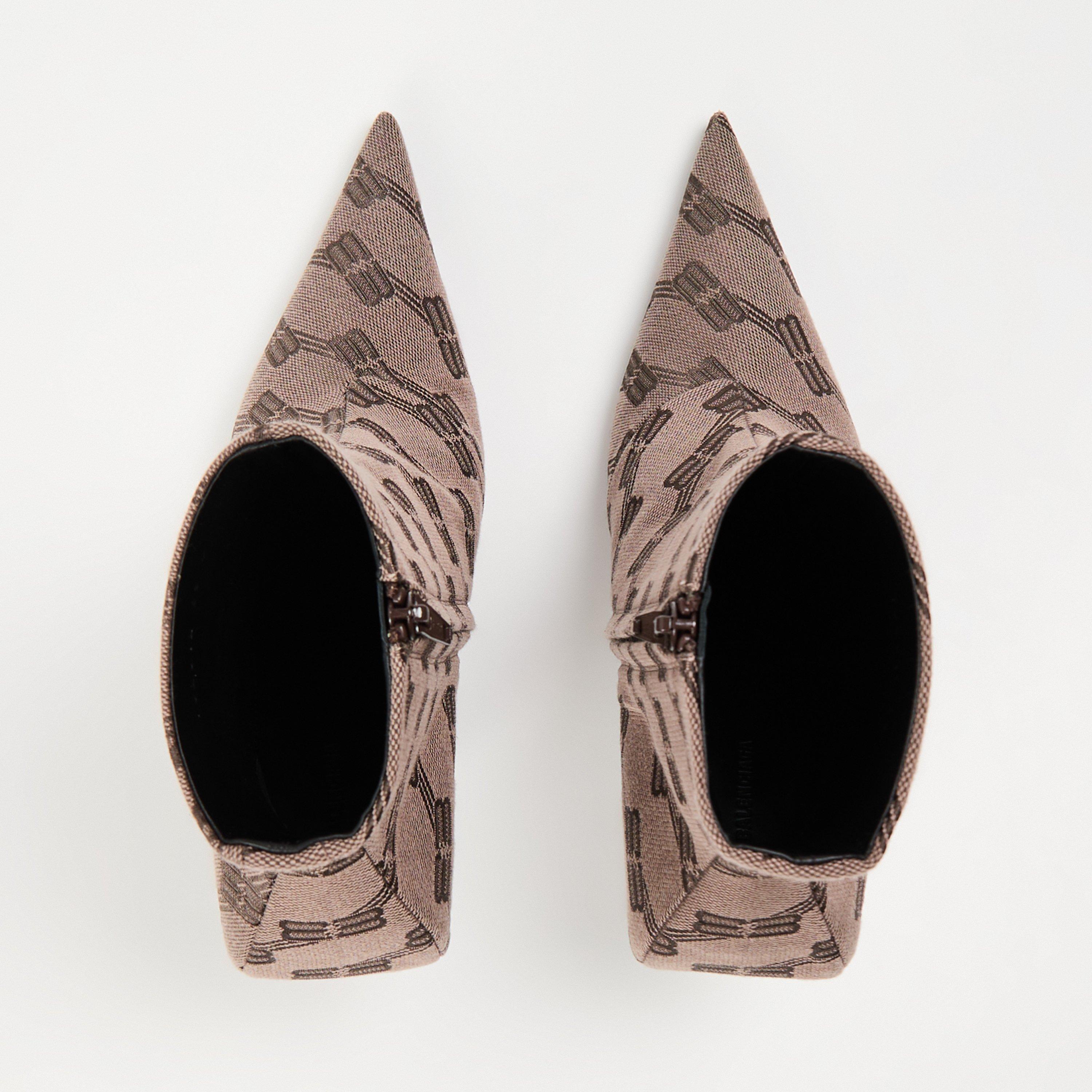 Green/Dk Brown - Balenciaga - Women's Heeled Ankle Boots - 4